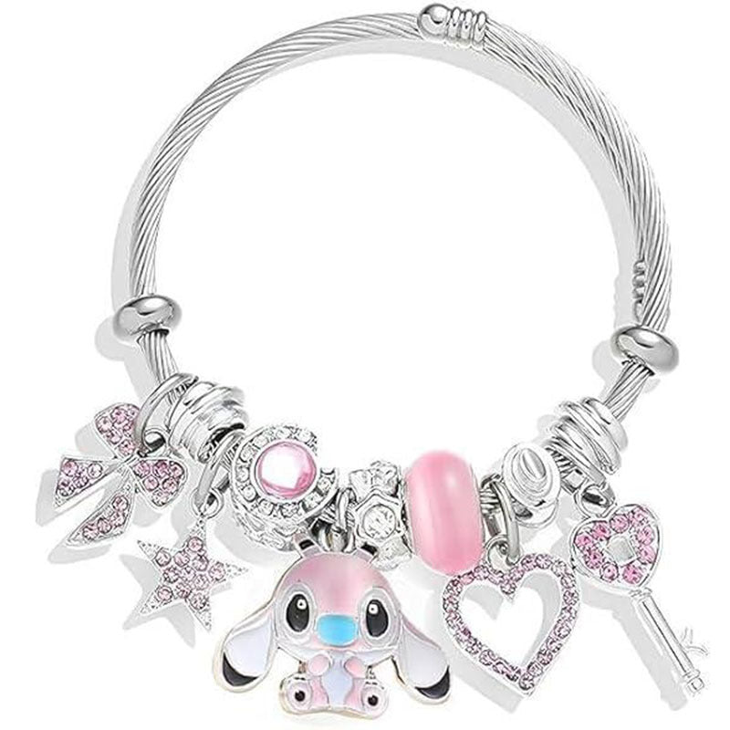 Stitch Character Bracelet - Disney Lilo & Stitch Titanium Steel Jewelry