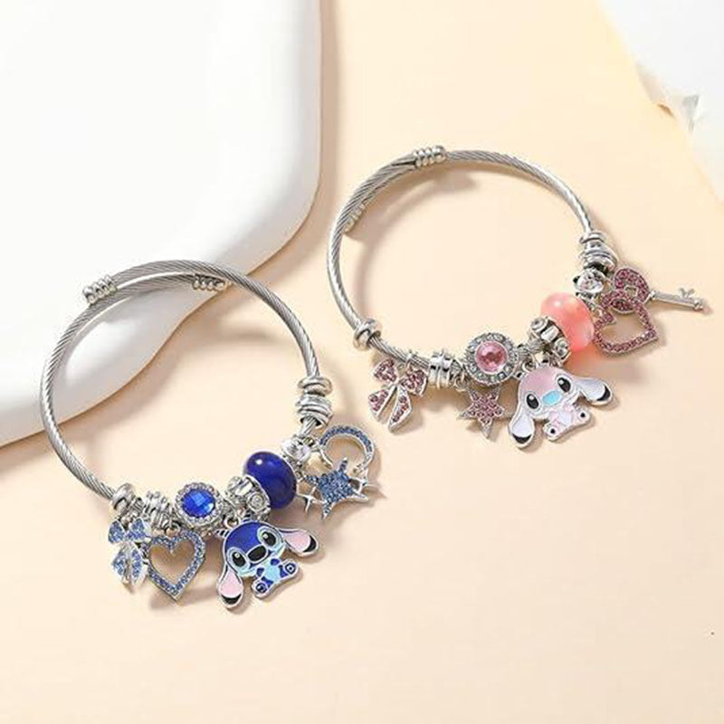 Stitch Character Bracelet - Disney Lilo & Stitch Titanium Steel Jewelry