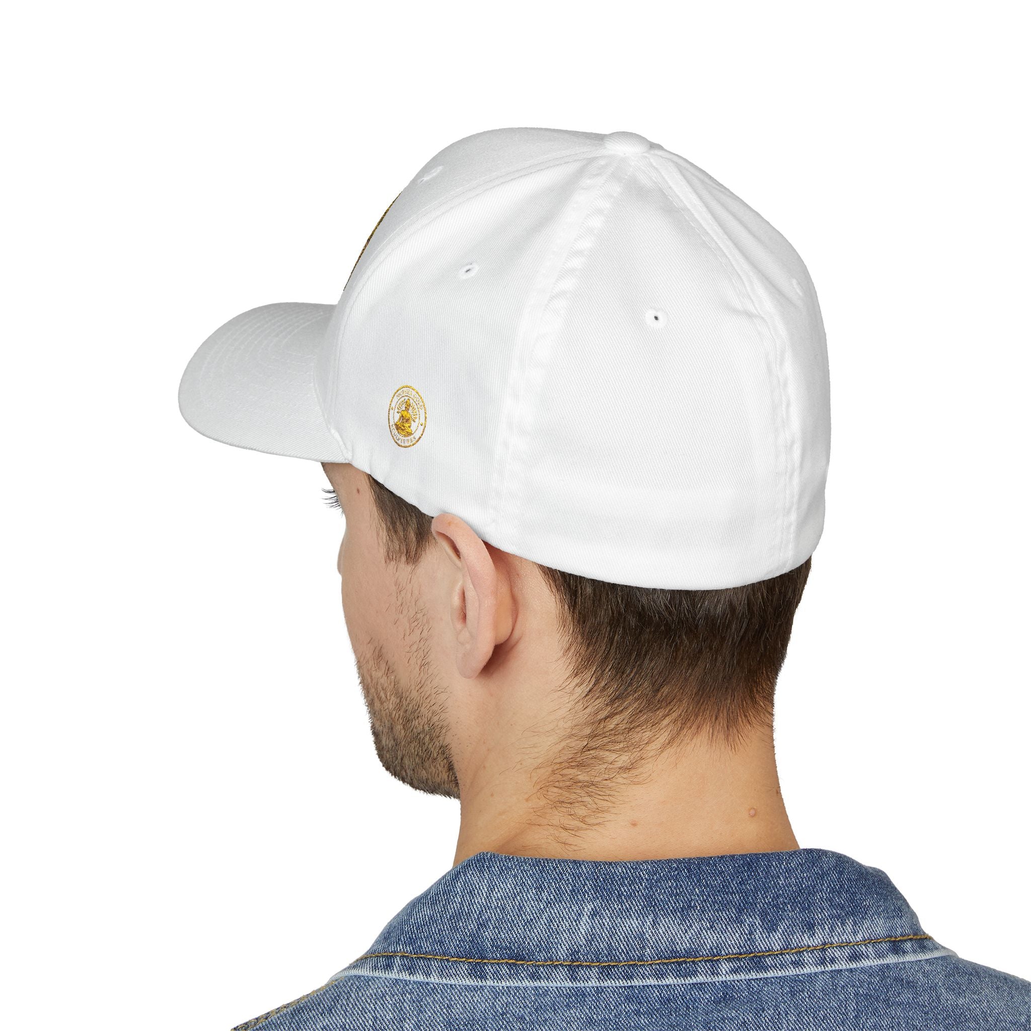 Embroidered Gold Buddha Seal Cap
