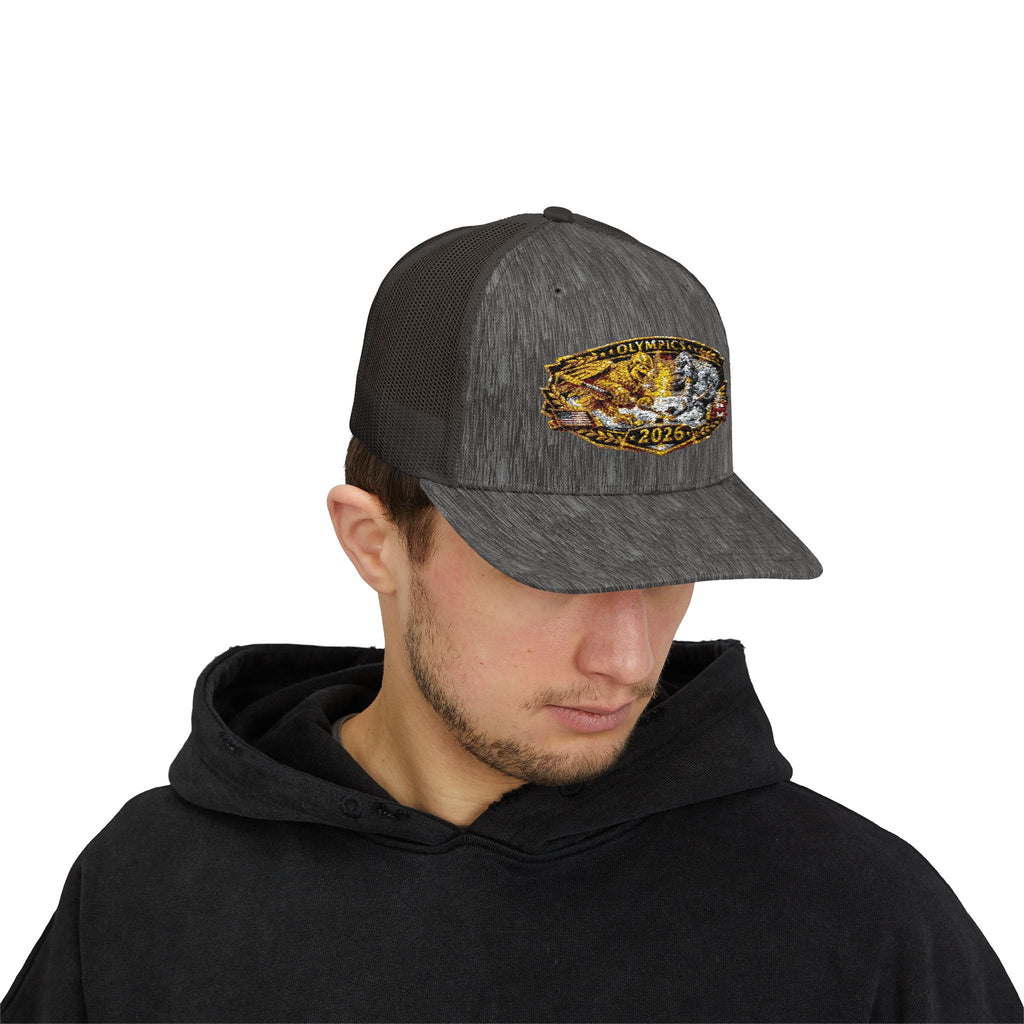 2026 Gold Rush Bear Patch Snapback Trucker Hat