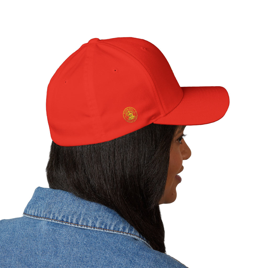 Embroidered Gold Buddha Seal Cap