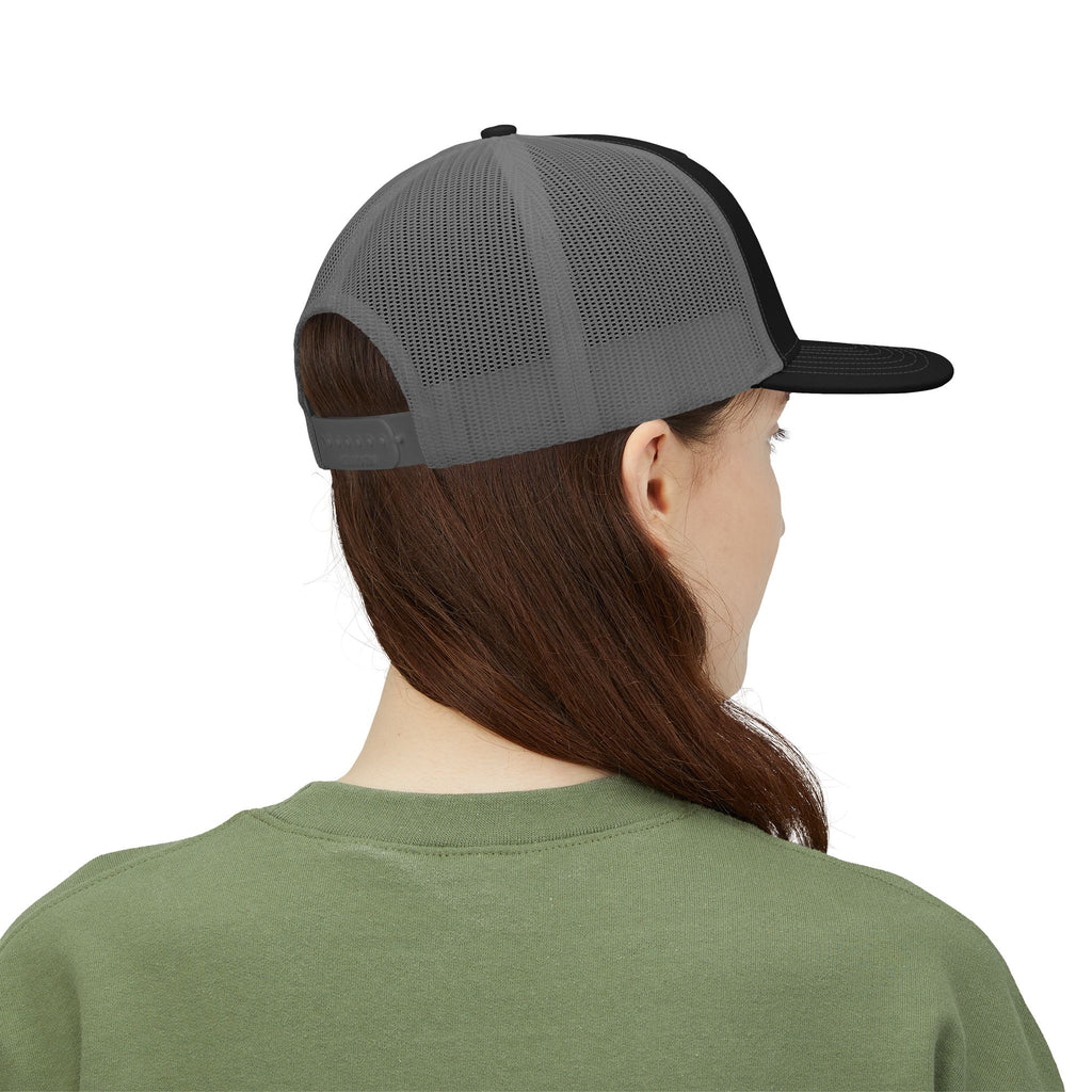 Embroidered Trucker Cap — Classic Gold Crest Snapback