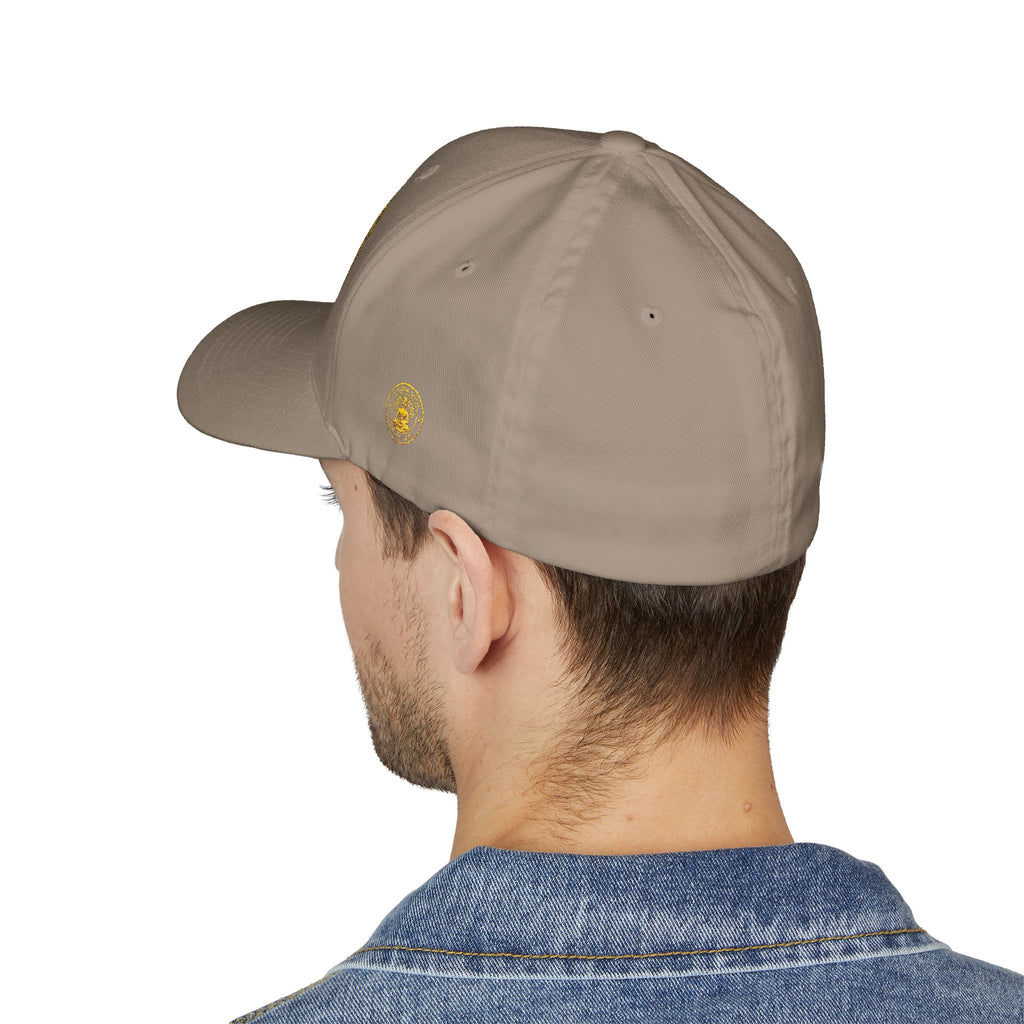Embroidered Gold Buddha Seal Cap