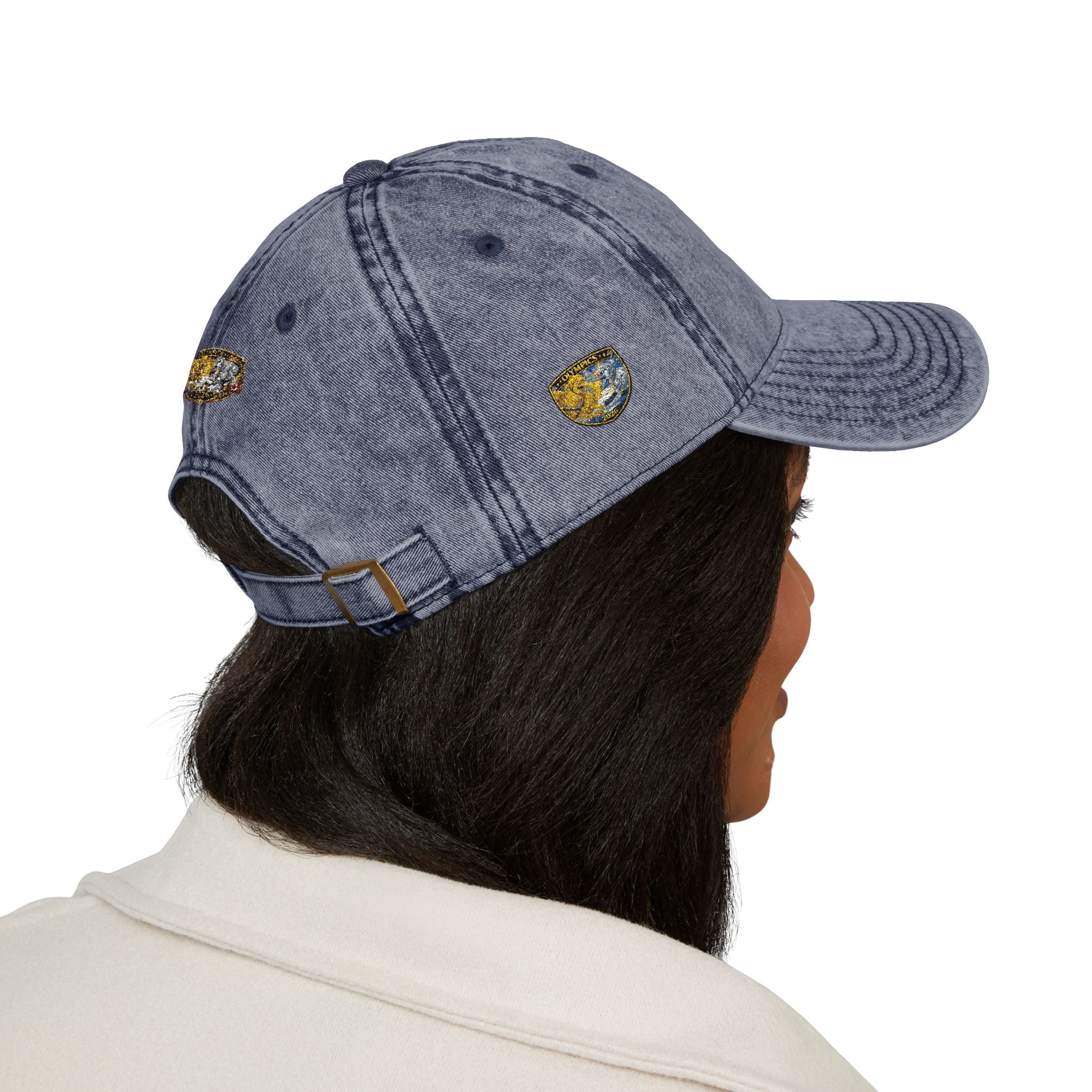 Vintage Embroidered Baseball Cap — Gold Nugget Patch