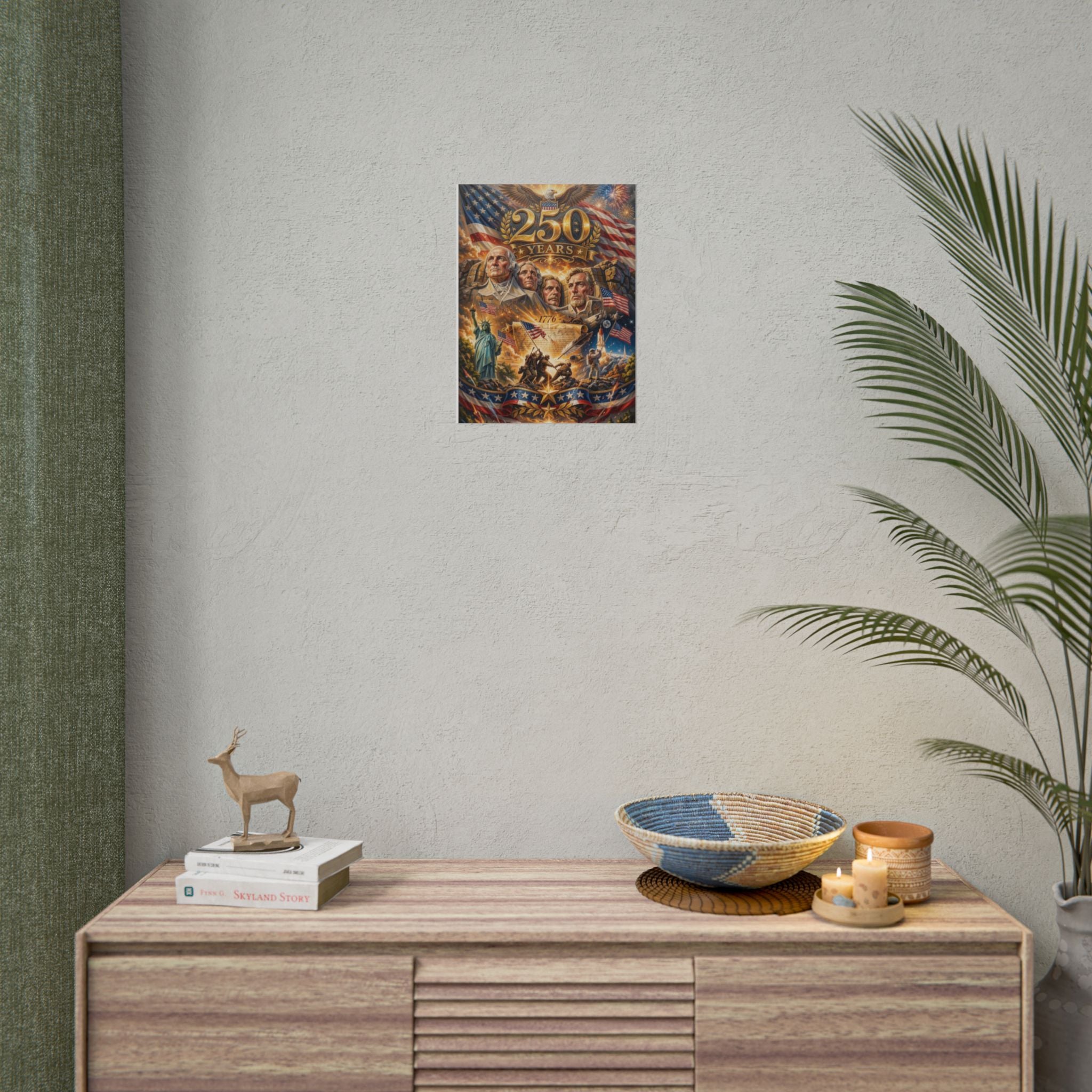 Patriotic 250 Years Declaration of Independence Poster