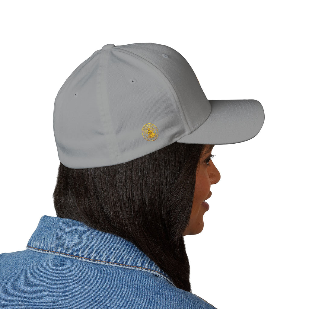 Embroidered Gold Buddha Seal Cap