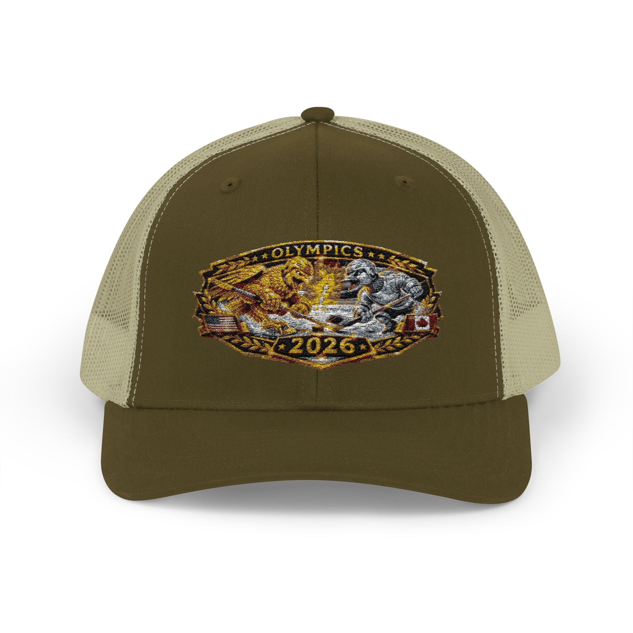 2026 Gold Rush Bear Patch Snapback Trucker Hat