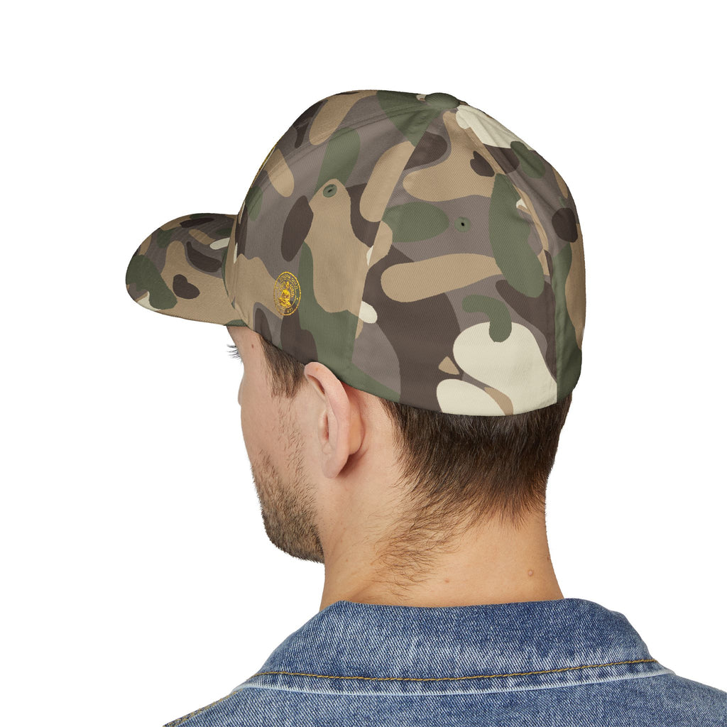 Embroidered Gold Buddha Seal Cap