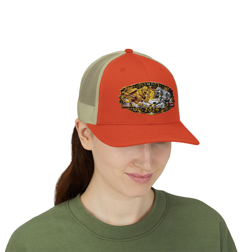 2026 Gold Rush Bear Patch Snapback Trucker Hat