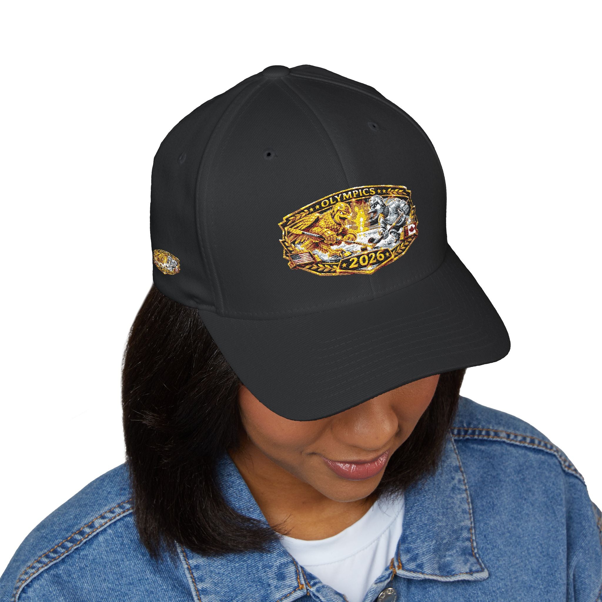 Embroidered Gold & Silver Belt-Style Patch Cap — 2023 Championship Design