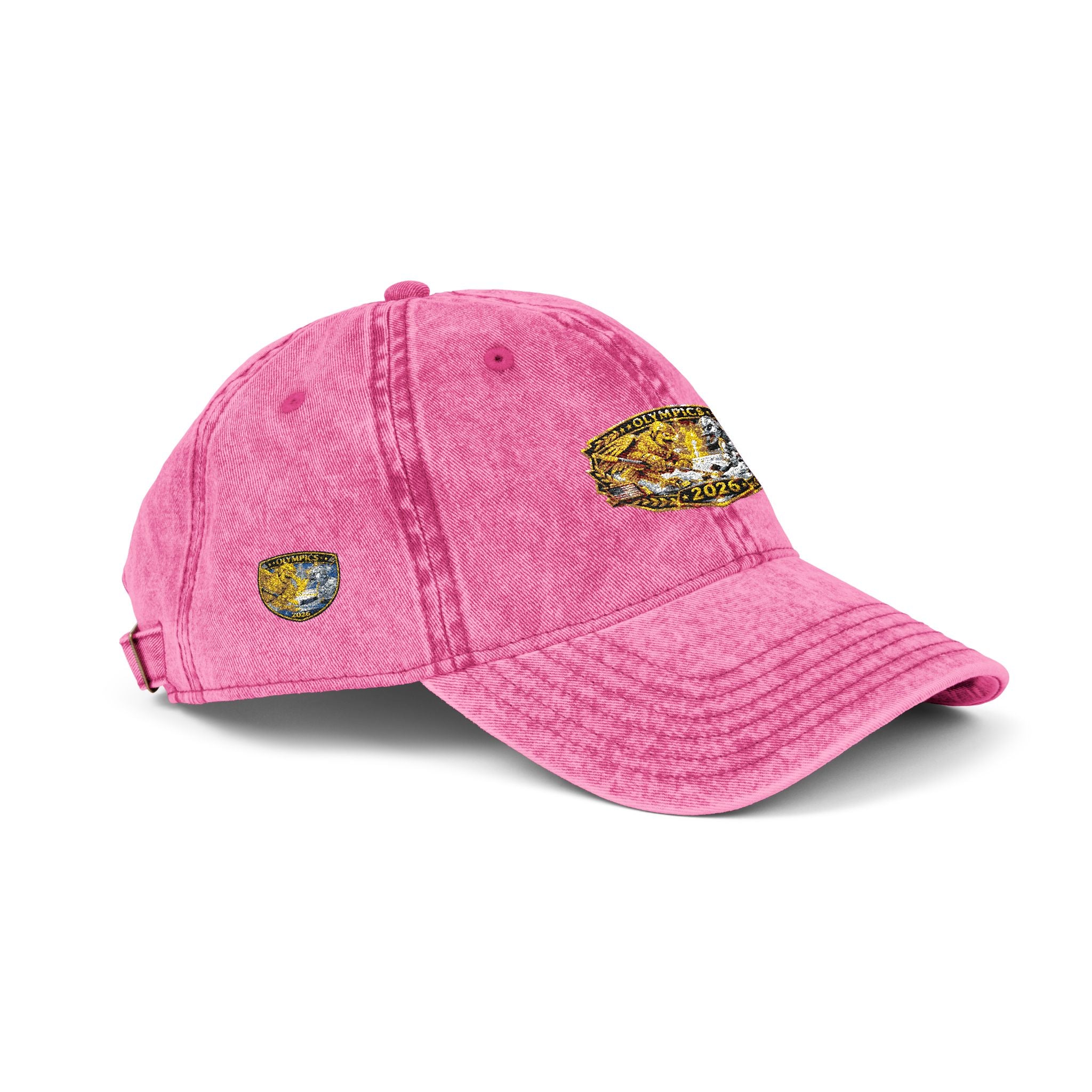 Vintage Embroidered Baseball Cap — Gold Nugget Patch
