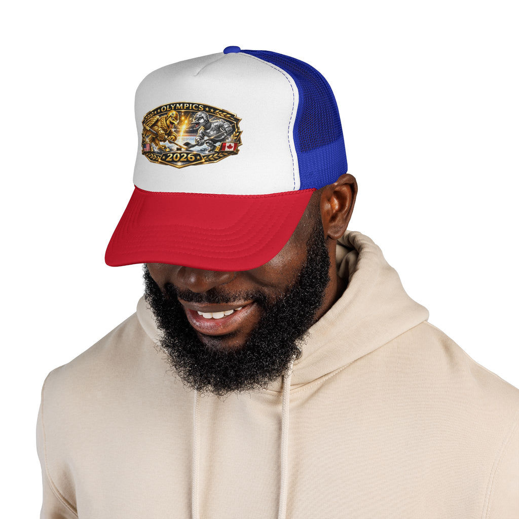 Trucker Cap — 2026 Olympics Vintage Crest Design