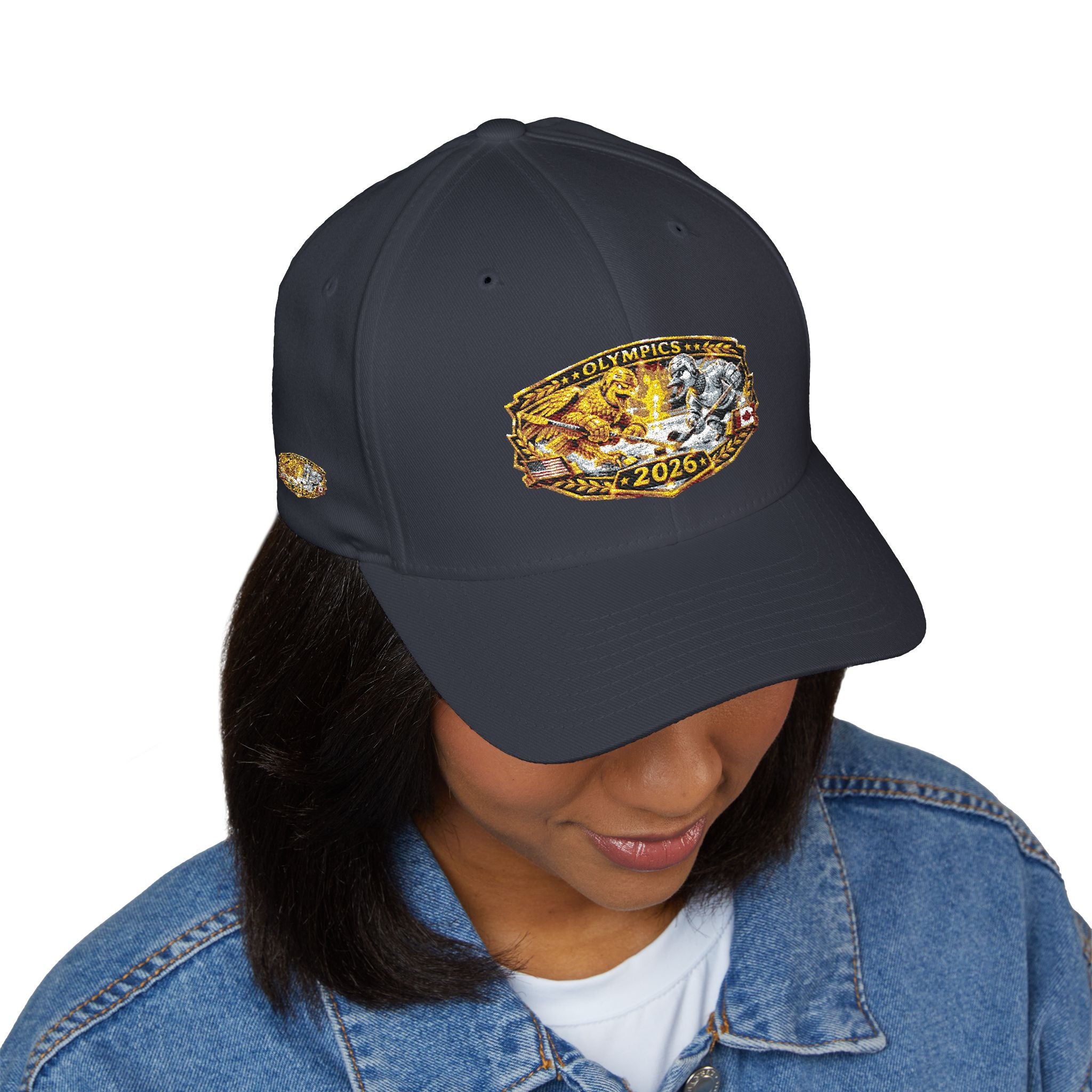 Embroidered Gold & Silver Belt-Style Patch Cap — 2023 Championship Design