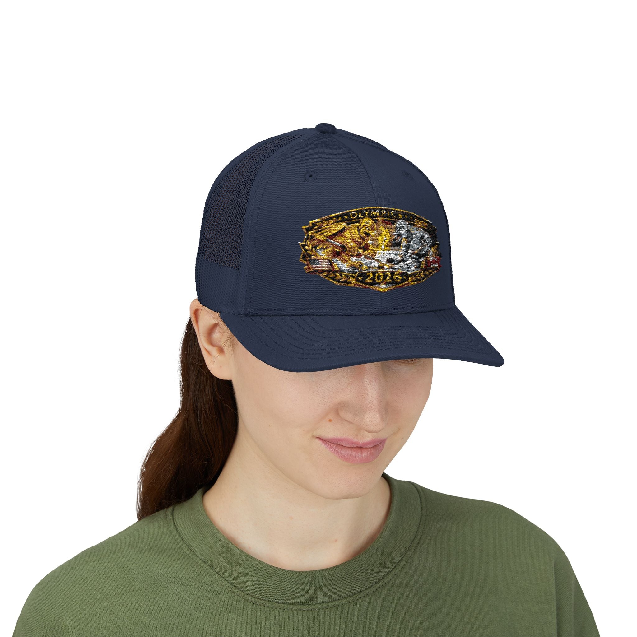 2026 Gold Rush Bear Patch Snapback Trucker Hat