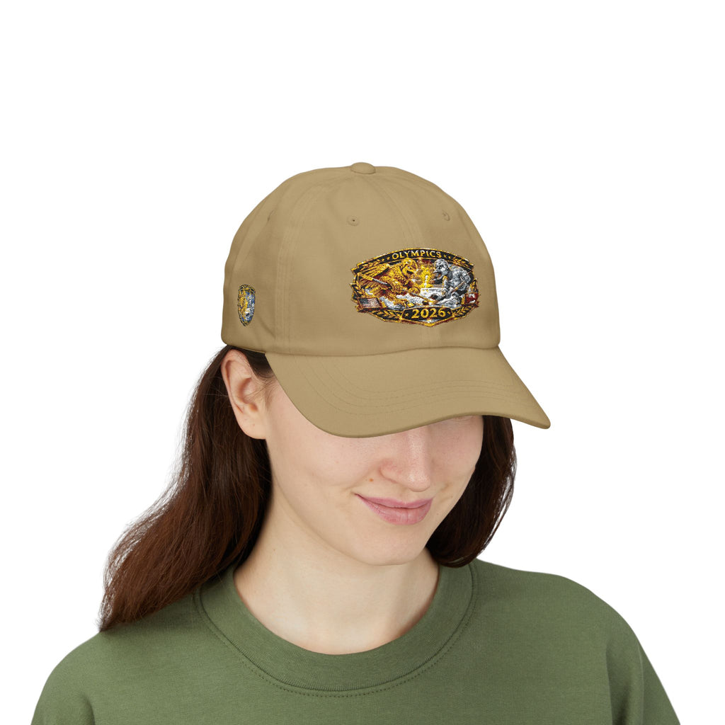 2026 Olympic Champion Dad Cap - Gold Medal Vintage Embroidered Baseball Hat