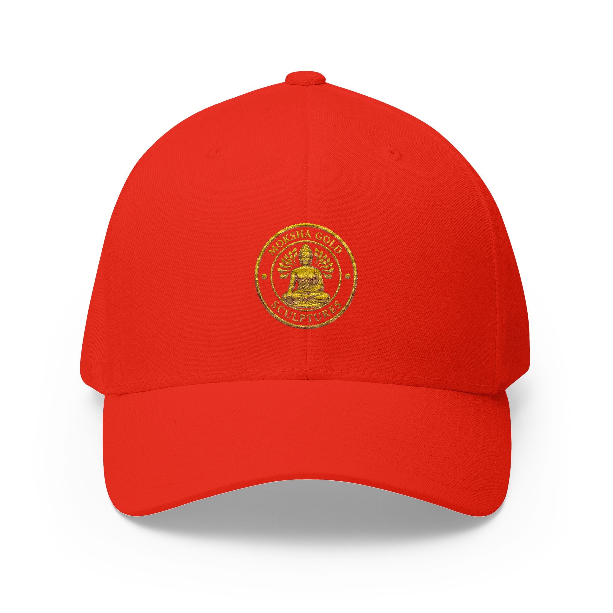 Embroidered Gold Buddha Seal Cap