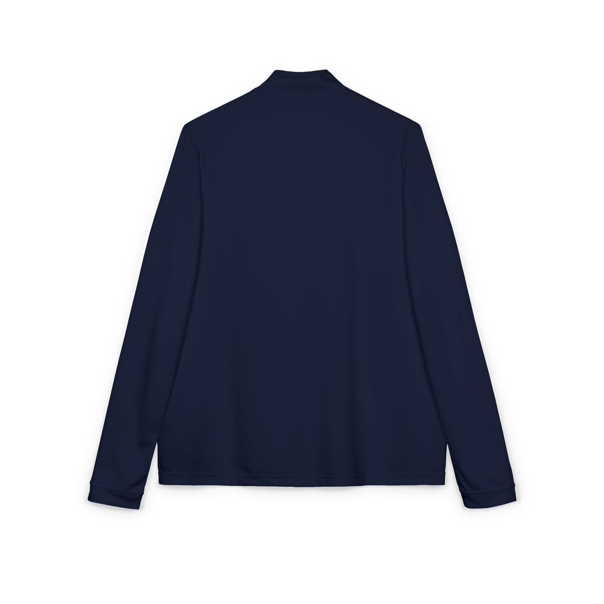 Embroidered adidas Quarter-Zip Pullover — White Performance Jacket with Crest