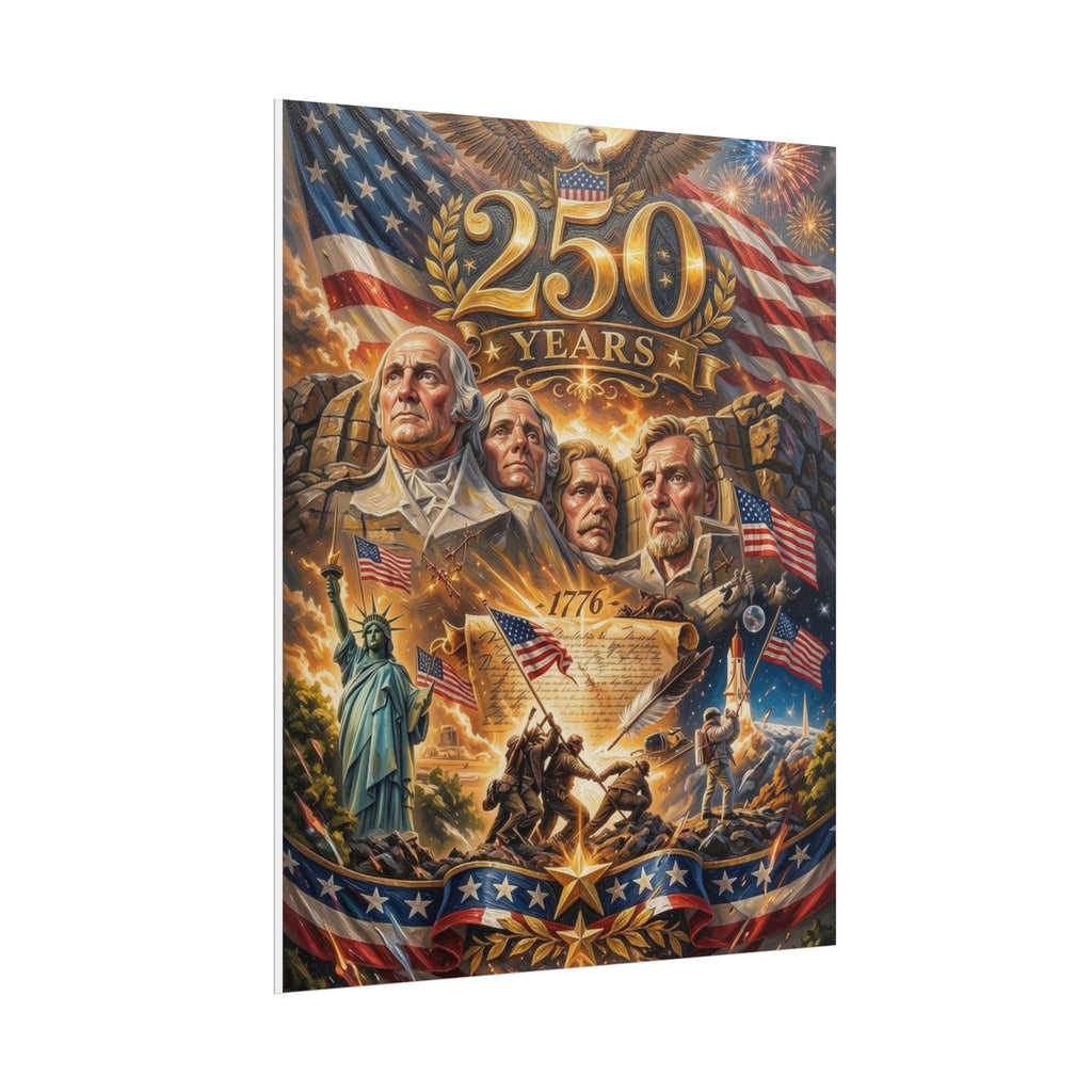 Patriotic 250 Years Declaration of Independence Poster
