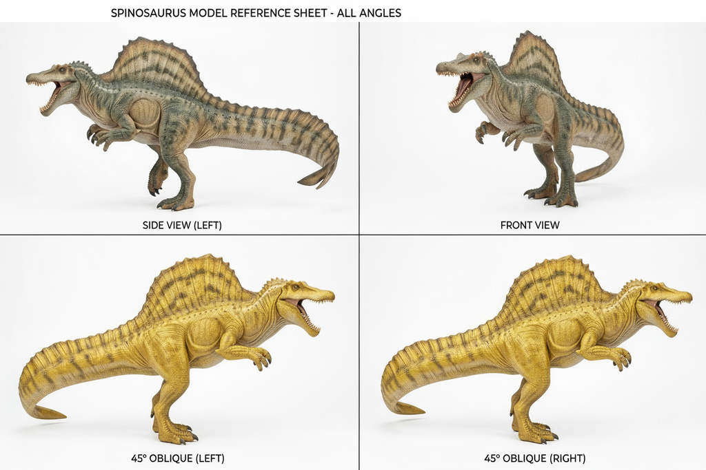 Spinosaurus Dinosaur Model | 3D Printed Miniature | Realistic Dino Figure | Desk Display Collectible | Gift for Dinosaur Lovers