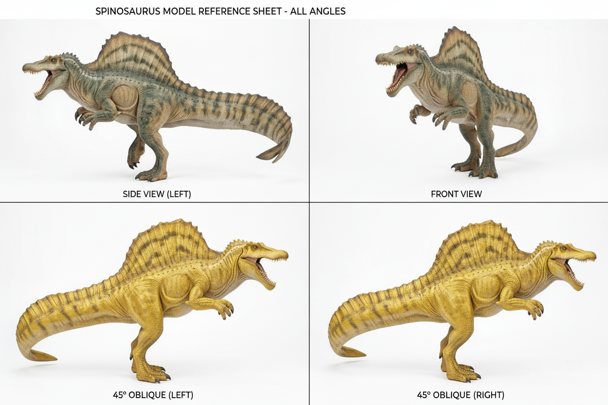 Spinosaurus Dinosaur Model | 3D Printed Miniature | Realistic Dino Figure | Desk Display Collectible | Gift for Dinosaur Lovers