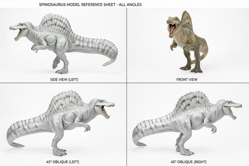 Spinosaurus Dinosaur Model | 3D Printed Miniature | Realistic Dino Figure | Desk Display Collectible | Gift for Dinosaur Lovers
