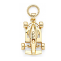 Solid Gold F1 Racing Car Pendant – Motorsport Luxury Charm | 35x15x6mm