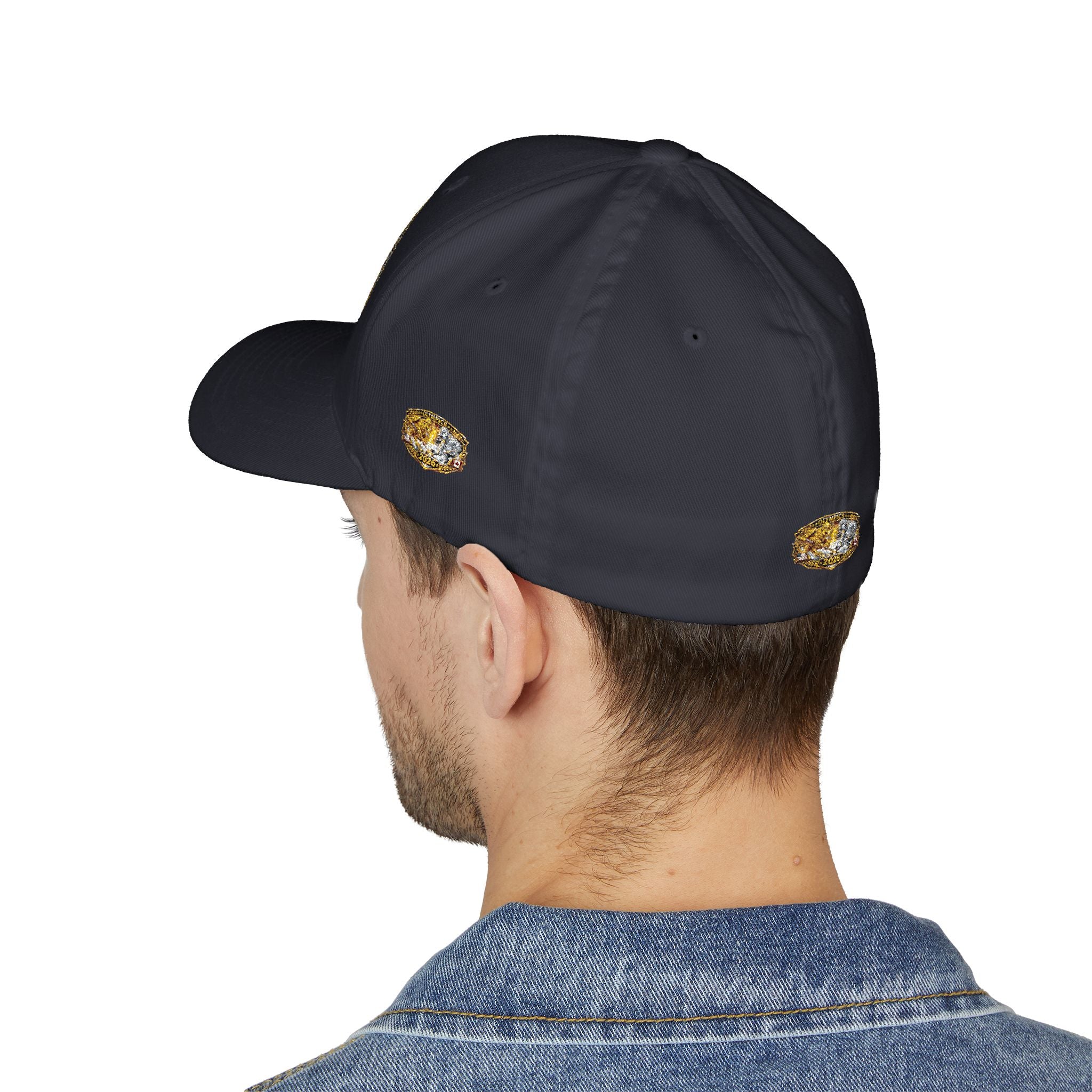 Embroidered Gold & Silver Belt-Style Patch Cap — 2023 Championship Design