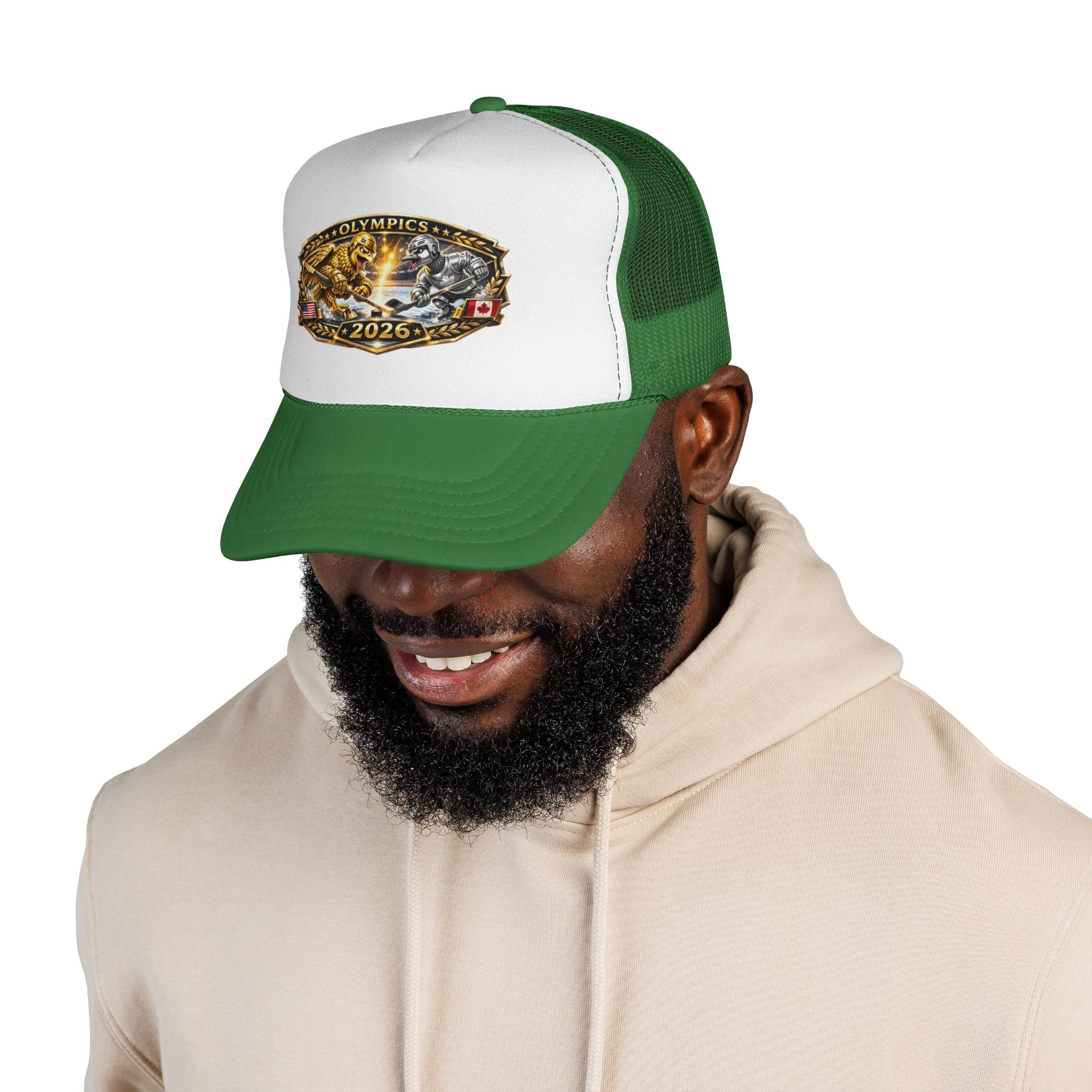 Trucker Cap — 2026 Olympics Vintage Crest Design