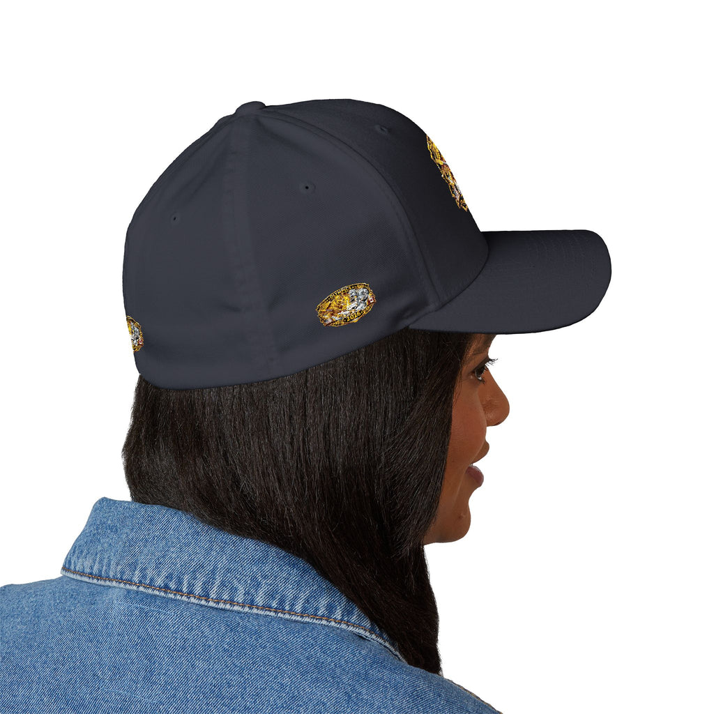 Embroidered Gold & Silver Belt-Style Patch Cap — 2023 Championship Design