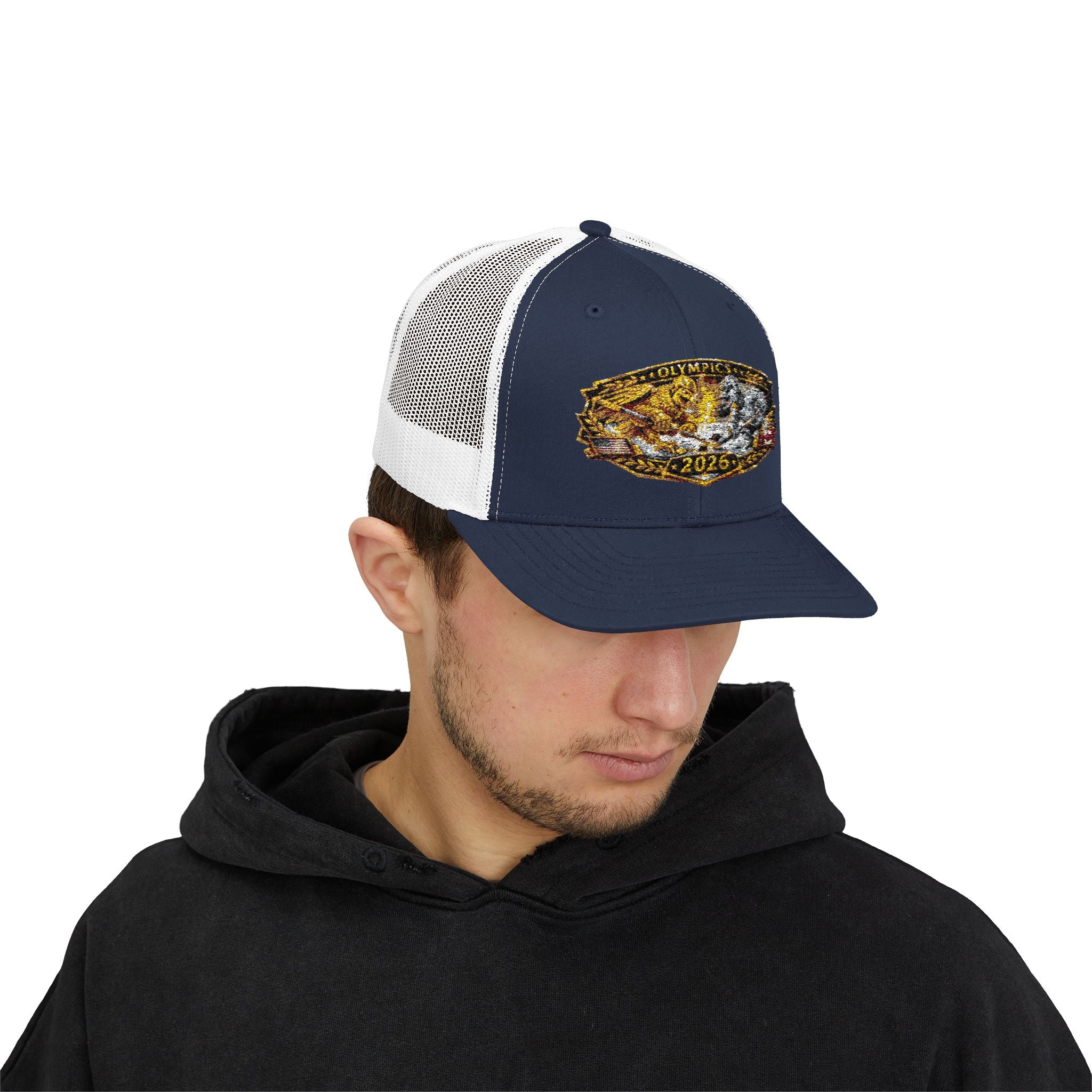 2026 Gold Rush Bear Patch Snapback Trucker Hat