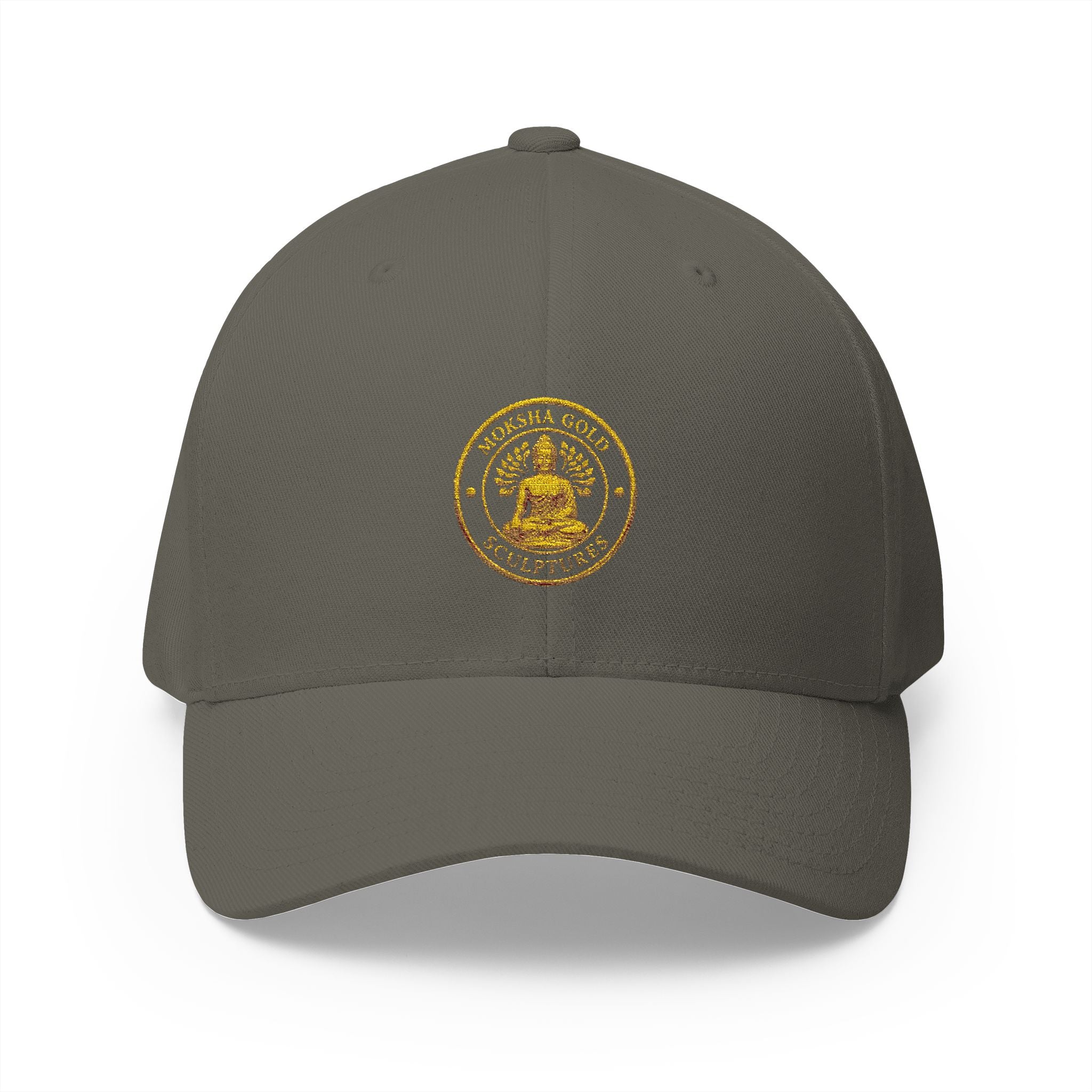 Embroidered Gold Buddha Seal Cap