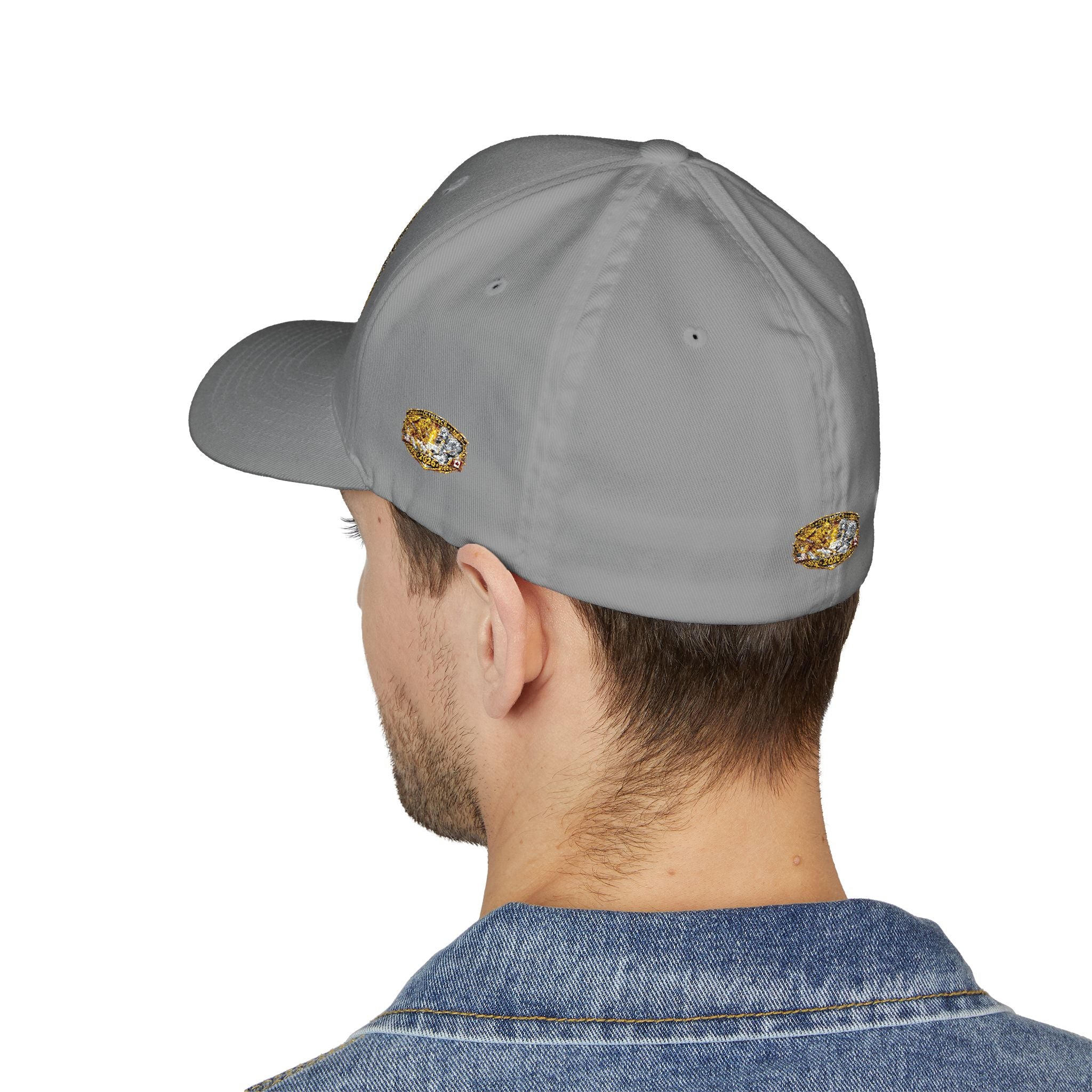 Embroidered Gold & Silver Belt-Style Patch Cap — 2023 Championship Design