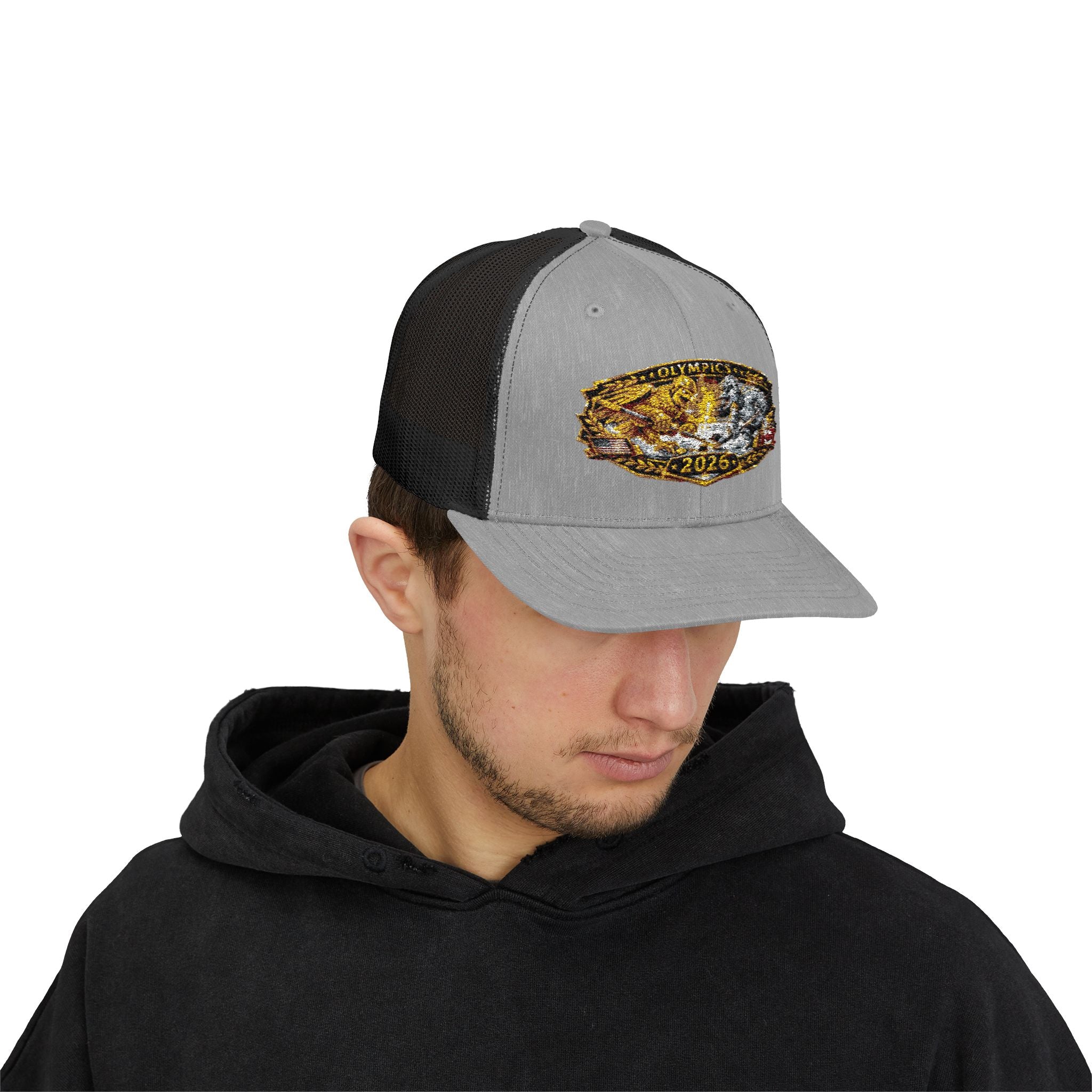 2026 Gold Rush Bear Patch Snapback Trucker Hat
