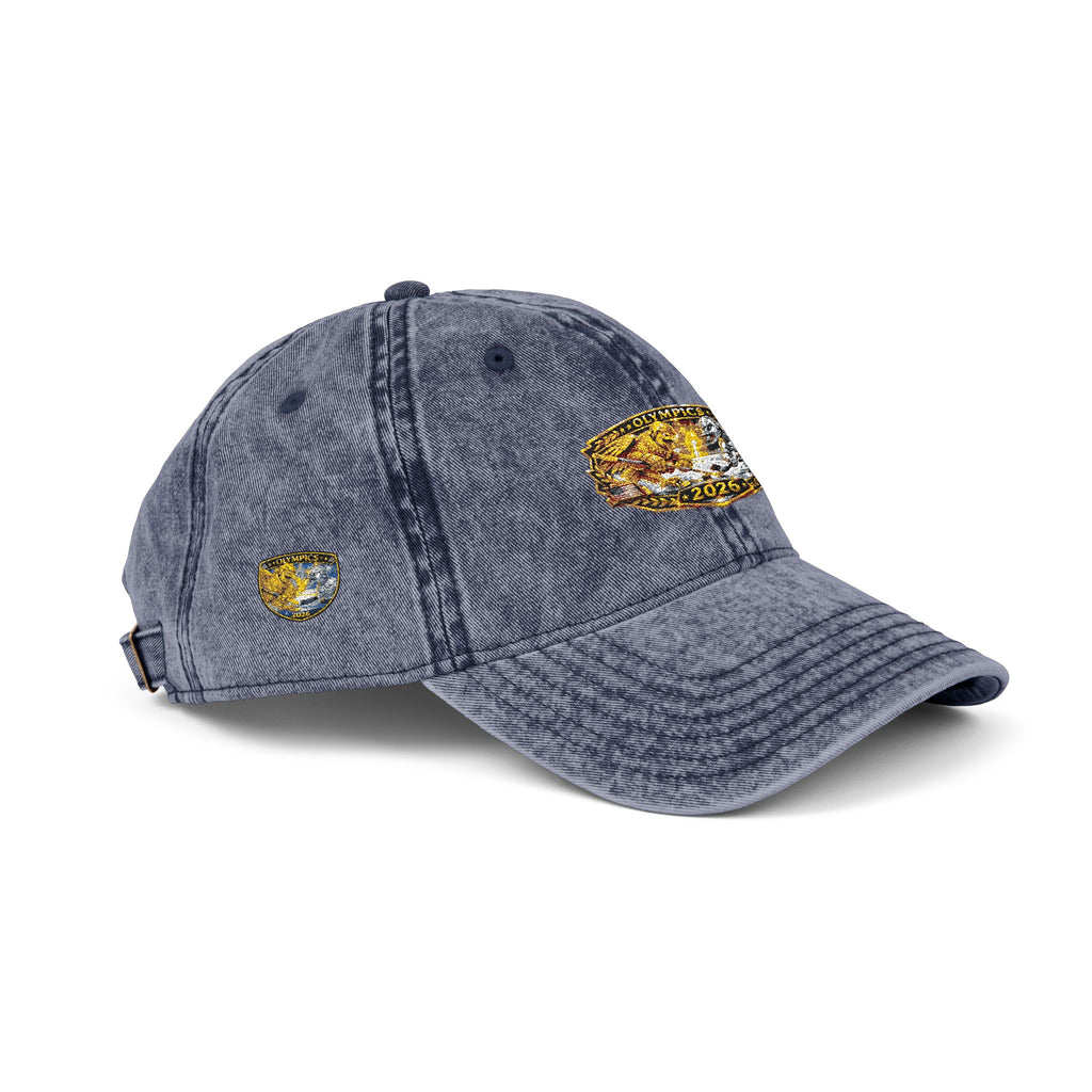 Vintage Embroidered Baseball Cap — Gold Nugget Patch