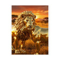 Gold Lion Sunset Poster