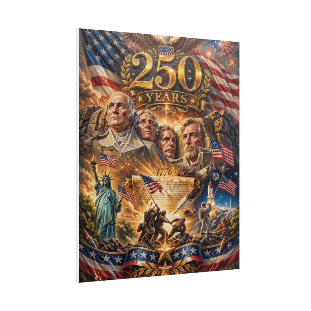Patriotic 250 Years Declaration of Independence Poster