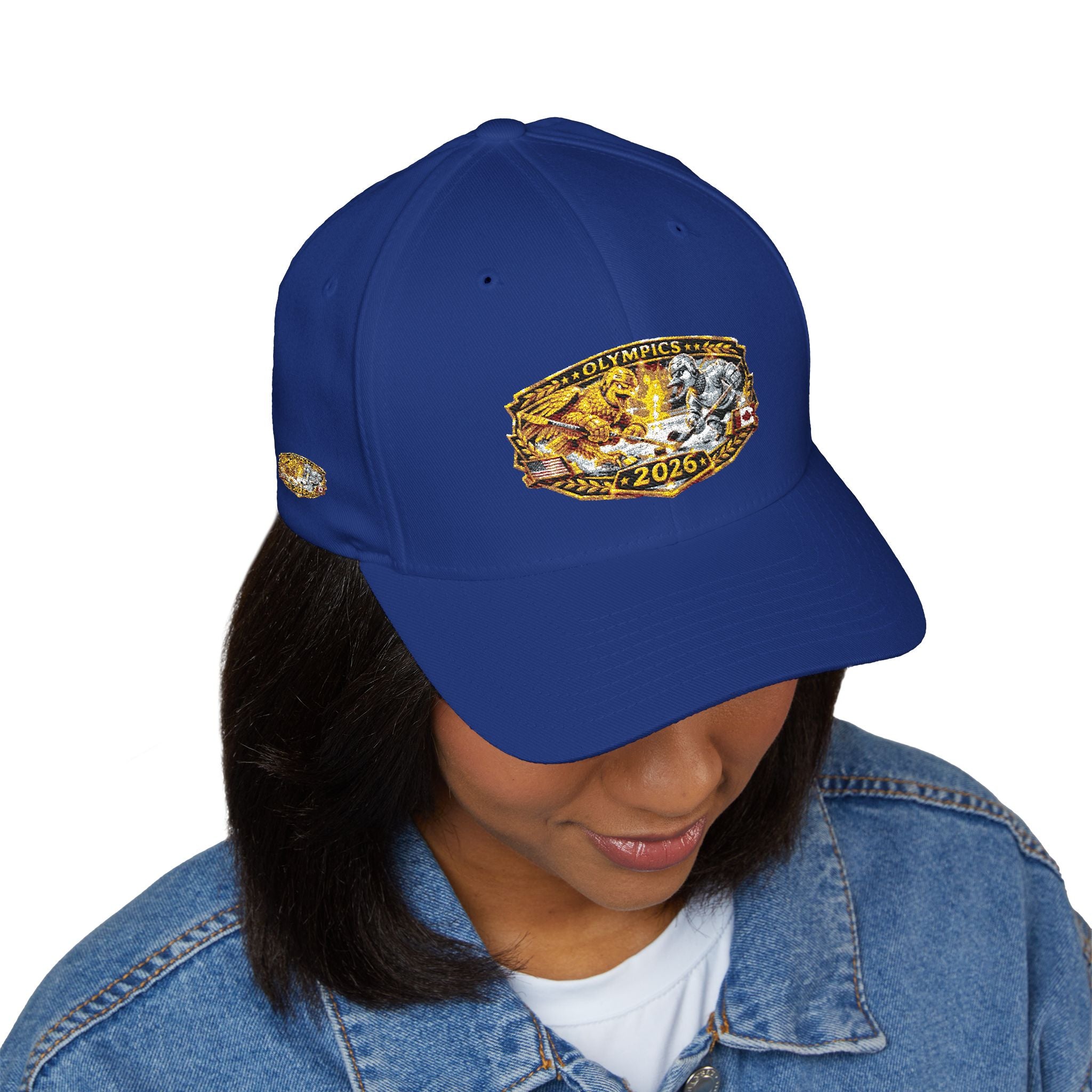 Embroidered Gold & Silver Belt-Style Patch Cap — 2023 Championship Design