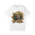 Prowling Tiger T-Shirt, Jungle Wildlife, 3D Gold Print
