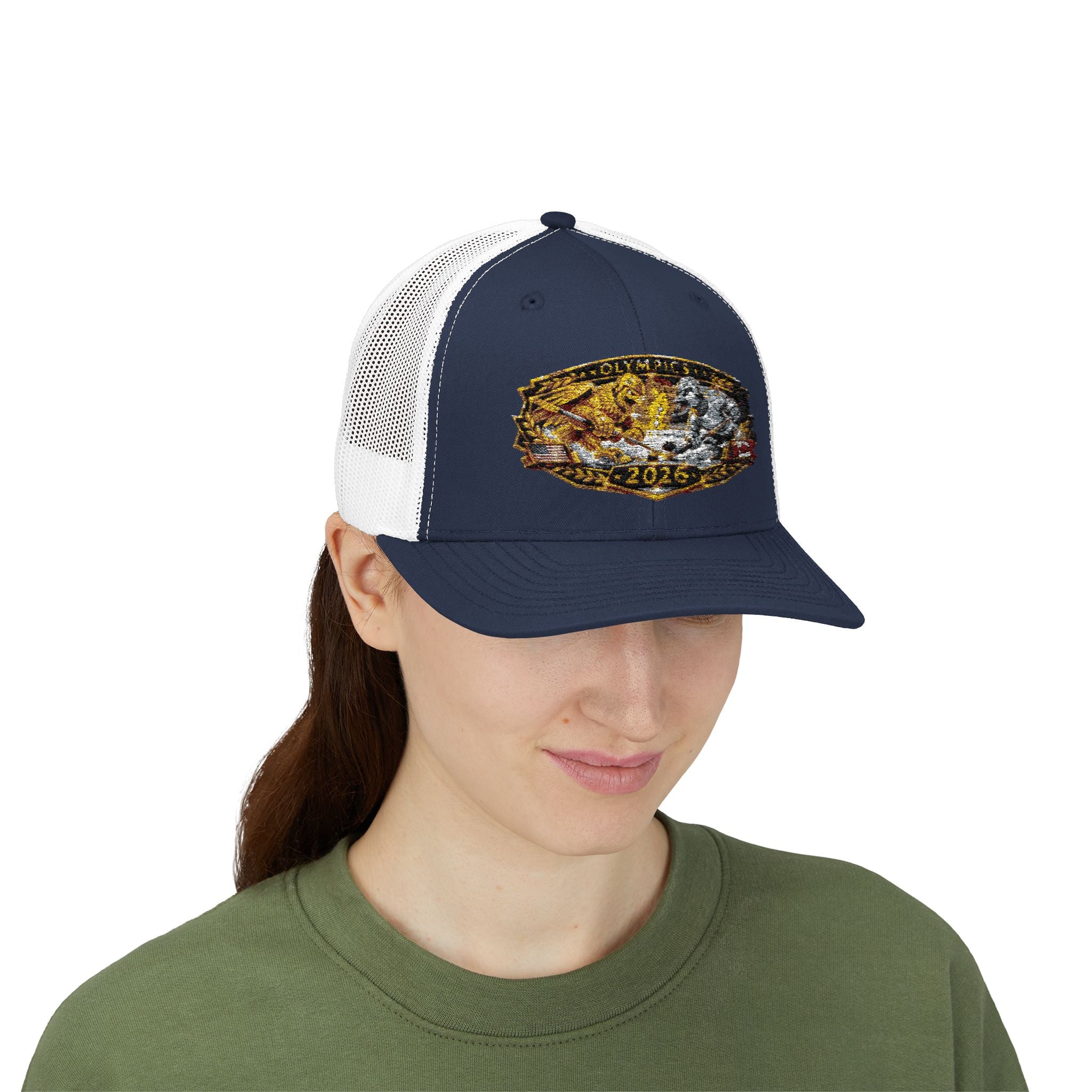2026 Gold Rush Bear Patch Snapback Trucker Hat