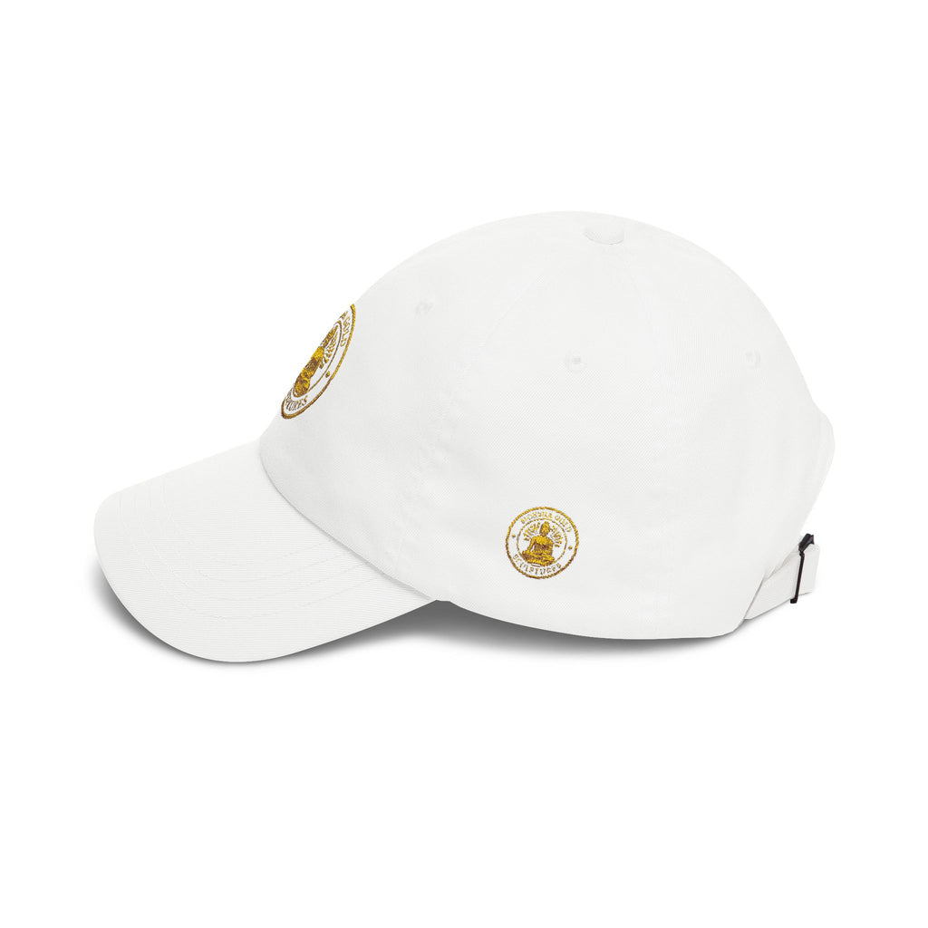 Dad Cap — Gold Buddha Emblem Embroidered Hat