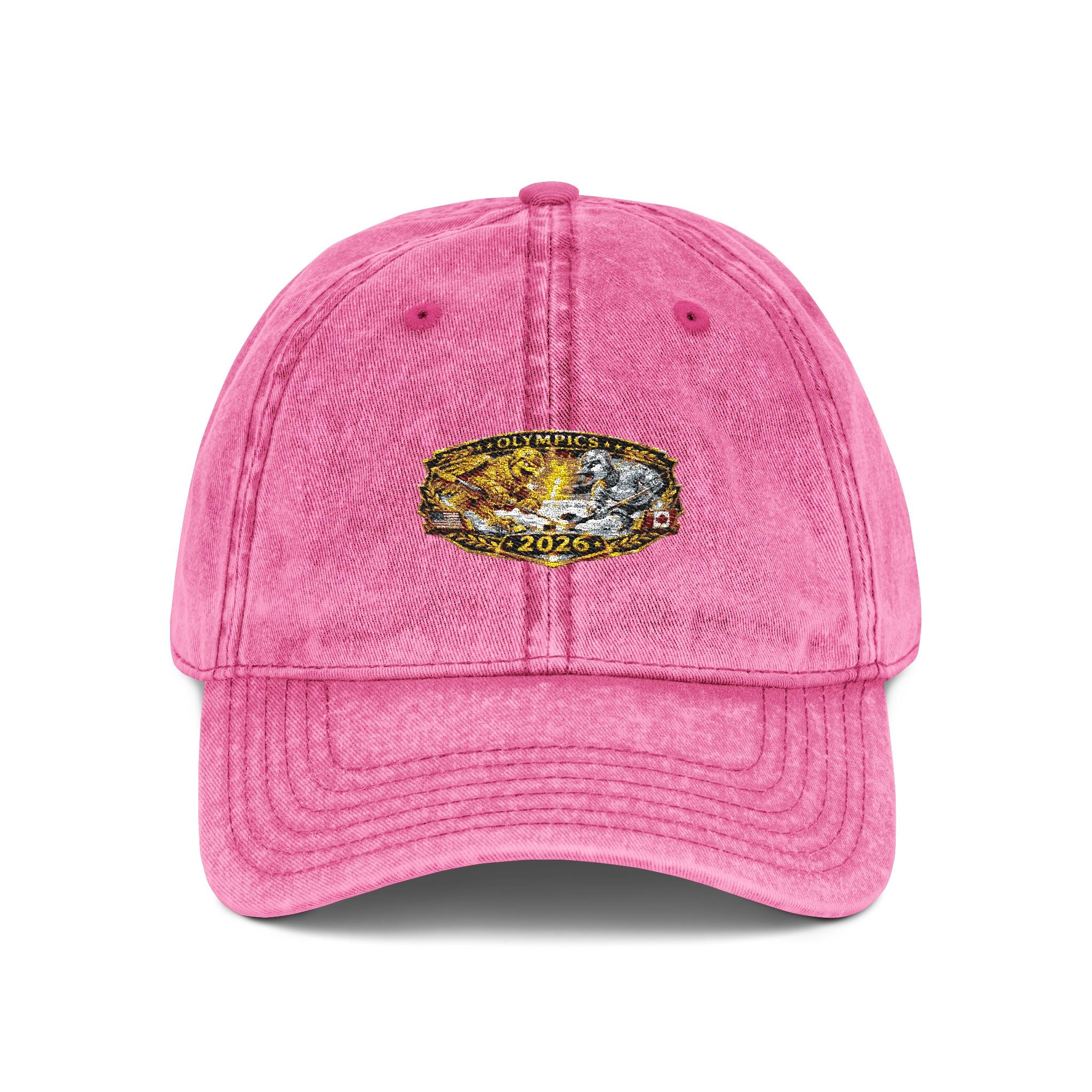 Vintage Embroidered Baseball Cap — Gold Nugget Patch