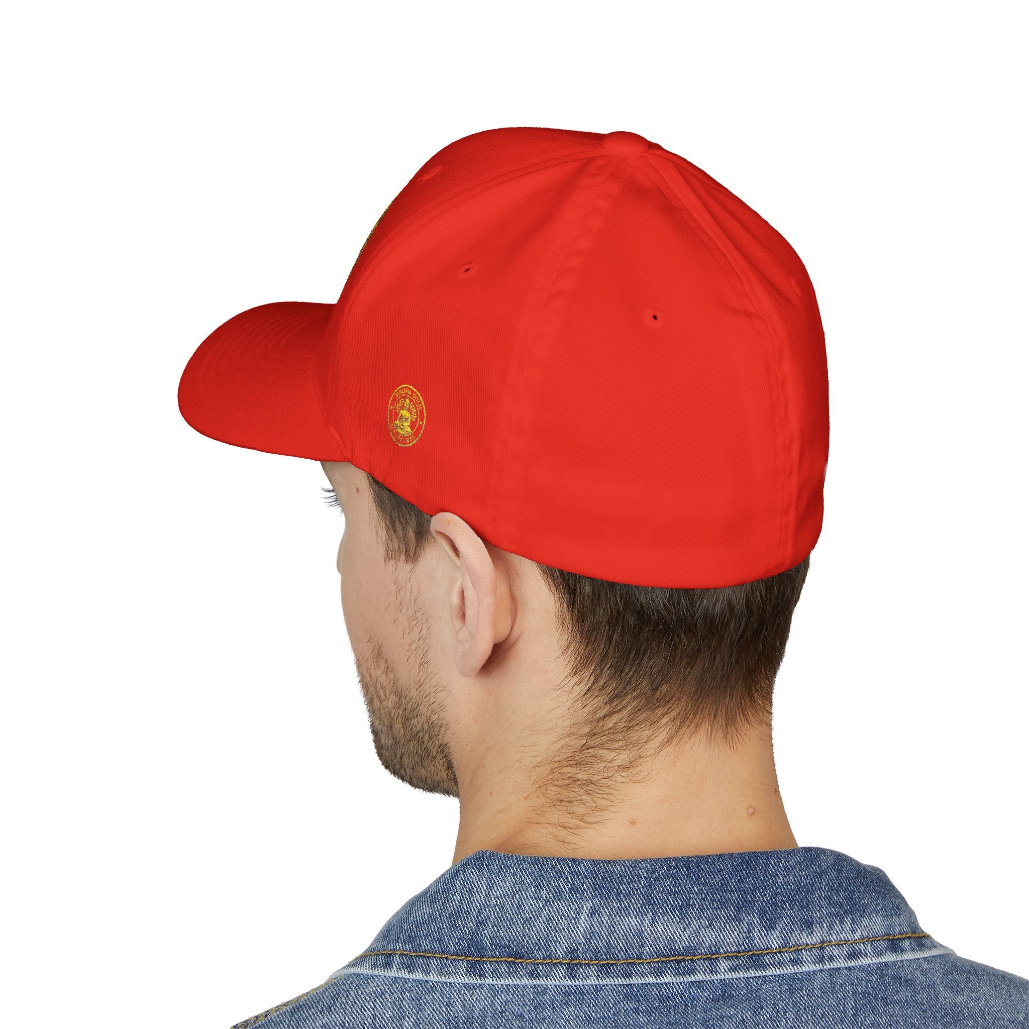 Embroidered Gold Buddha Seal Cap
