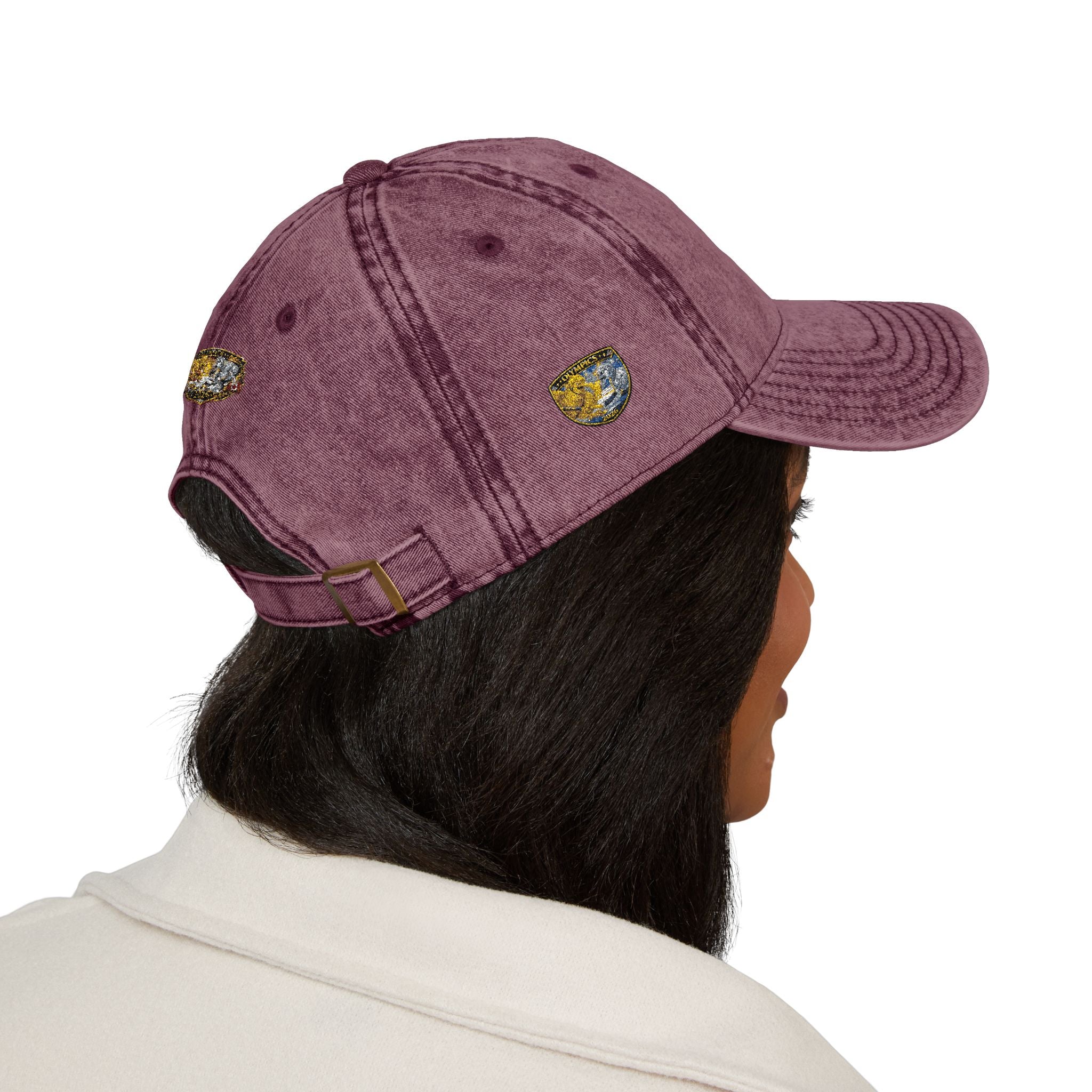 Vintage Embroidered Baseball Cap — Gold Nugget Patch