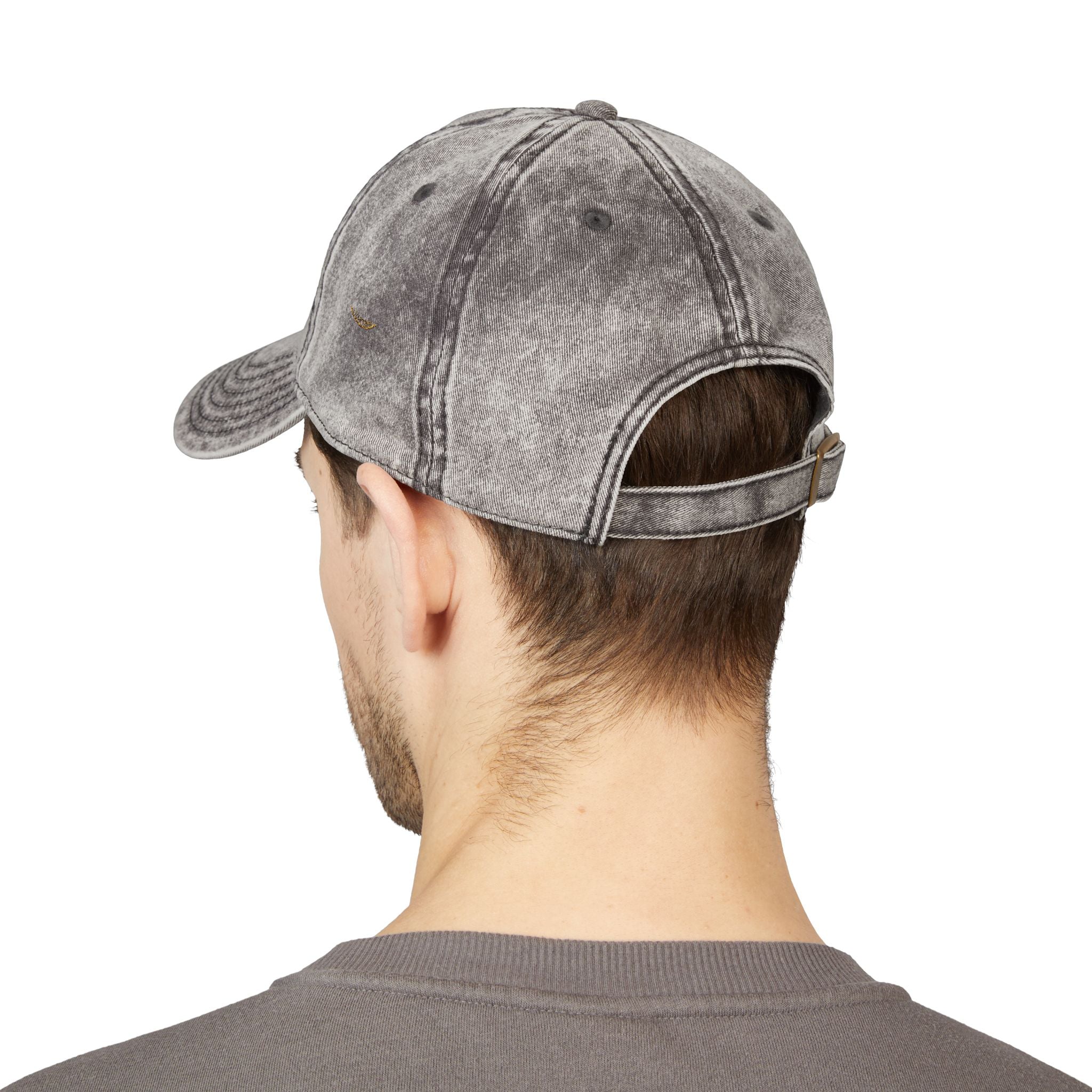 Vintage Embroidered Cap – Gold Seal Logo Hat