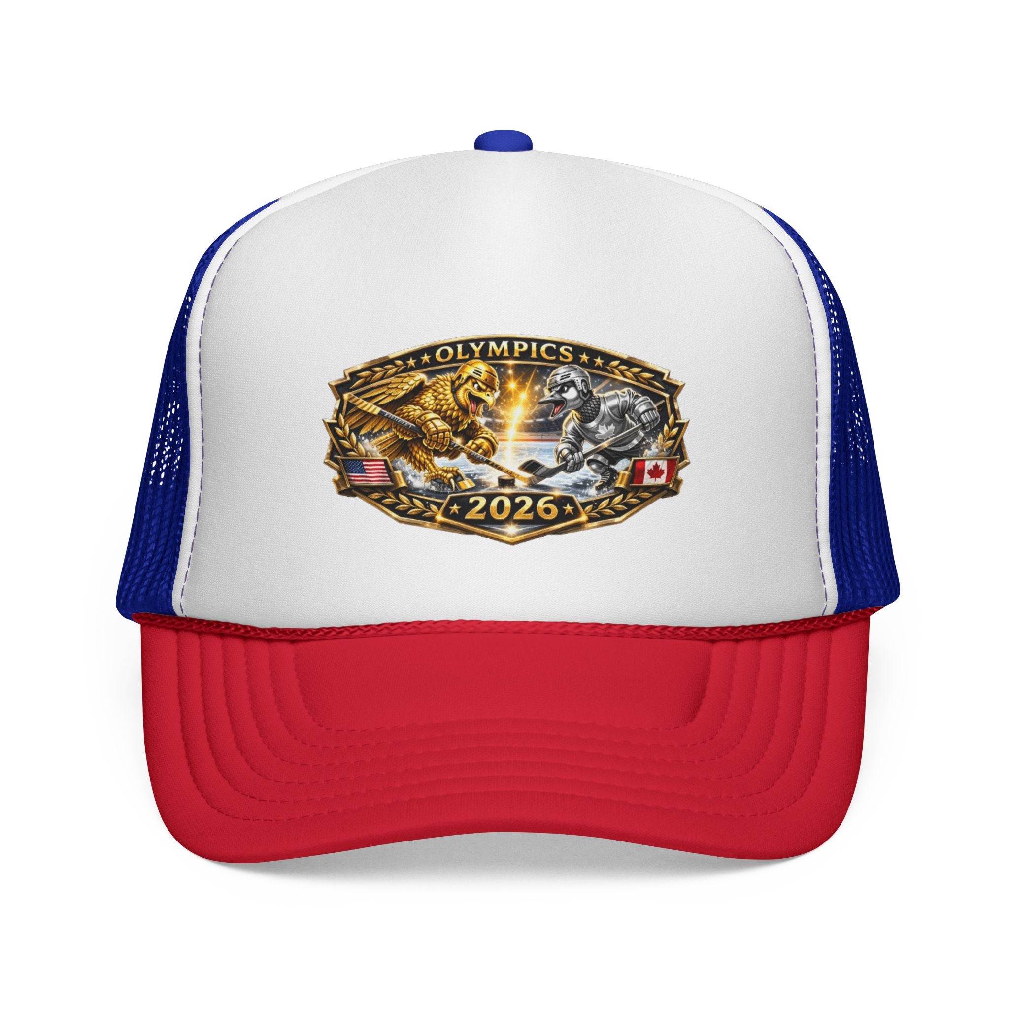 Trucker Cap — 2026 Olympics Vintage Crest Design