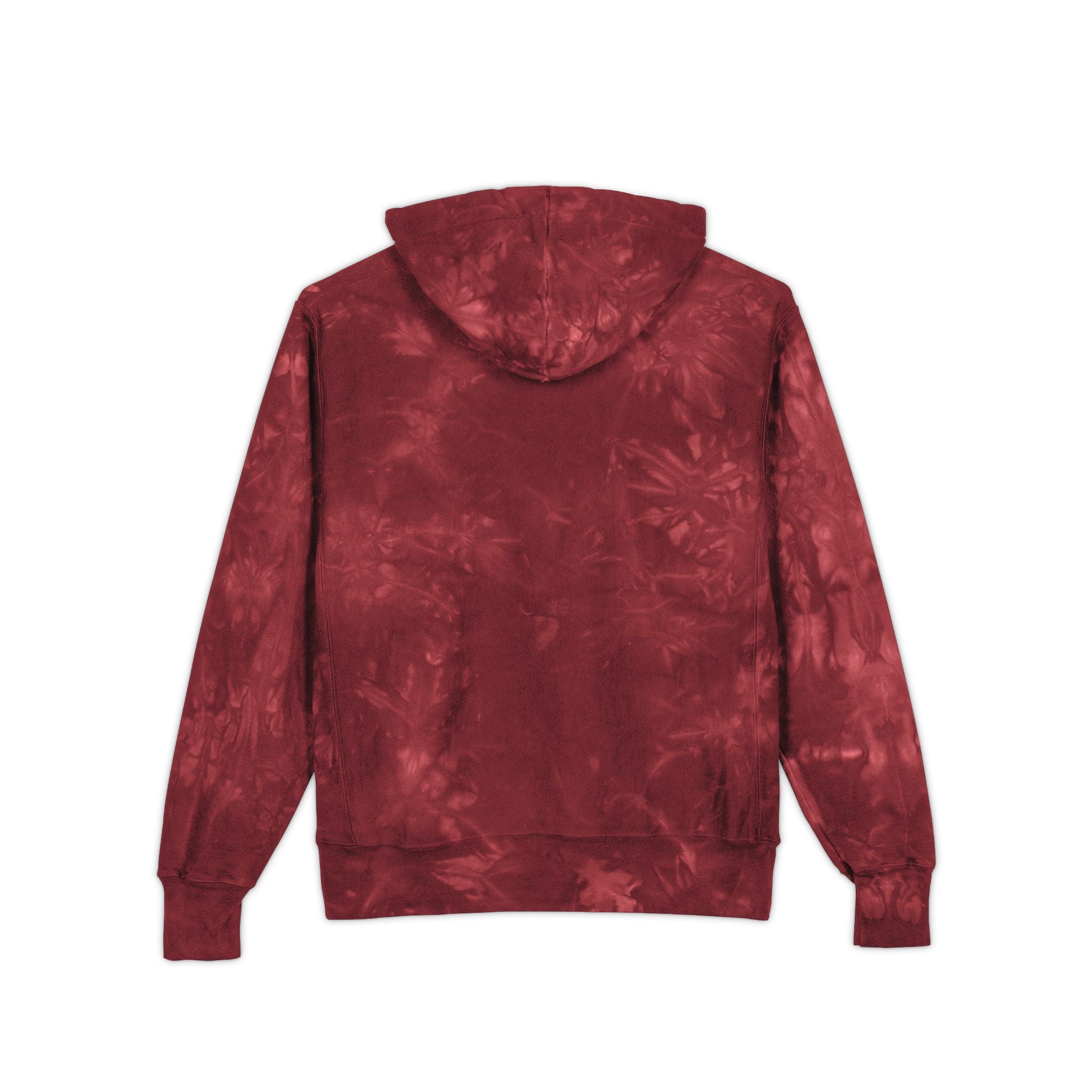 Tie-Dye Champion Hoodie — Embroidered Gold Seal Sweatshirt