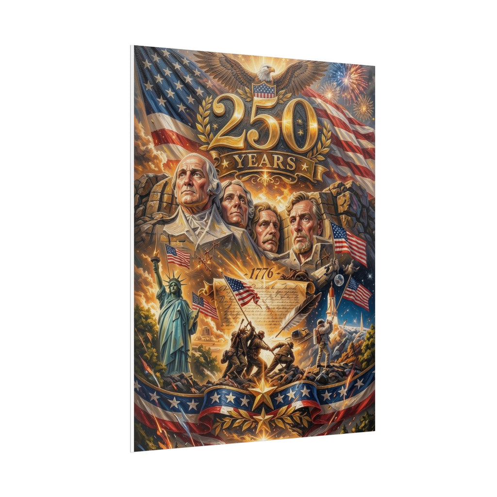 Patriotic 250 Years Declaration of Independence Poster