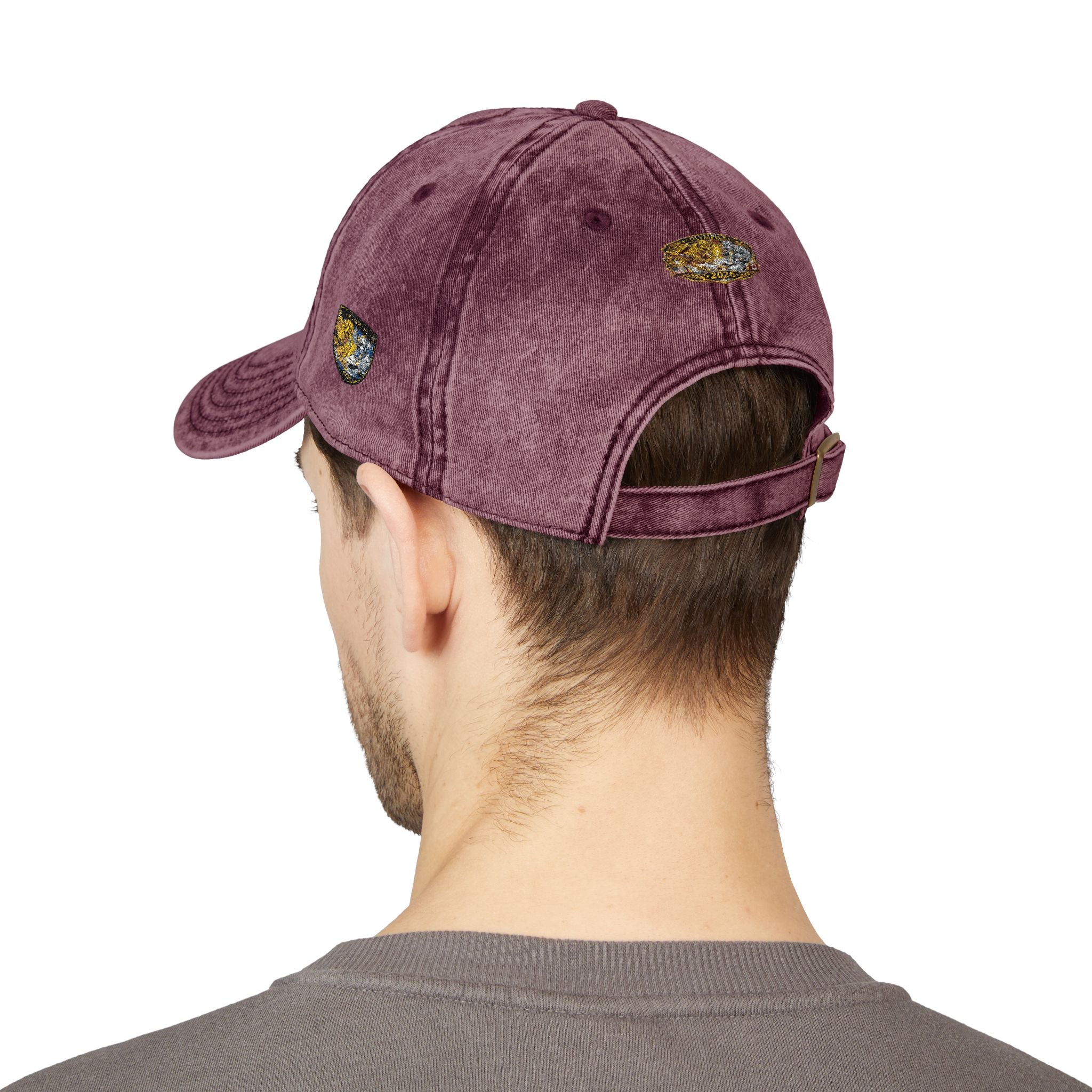 Vintage Embroidered Baseball Cap — Gold Nugget Patch