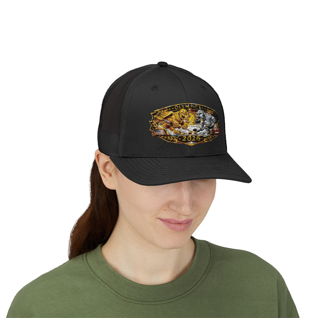 2026 Gold Rush Bear Patch Snapback Trucker Hat