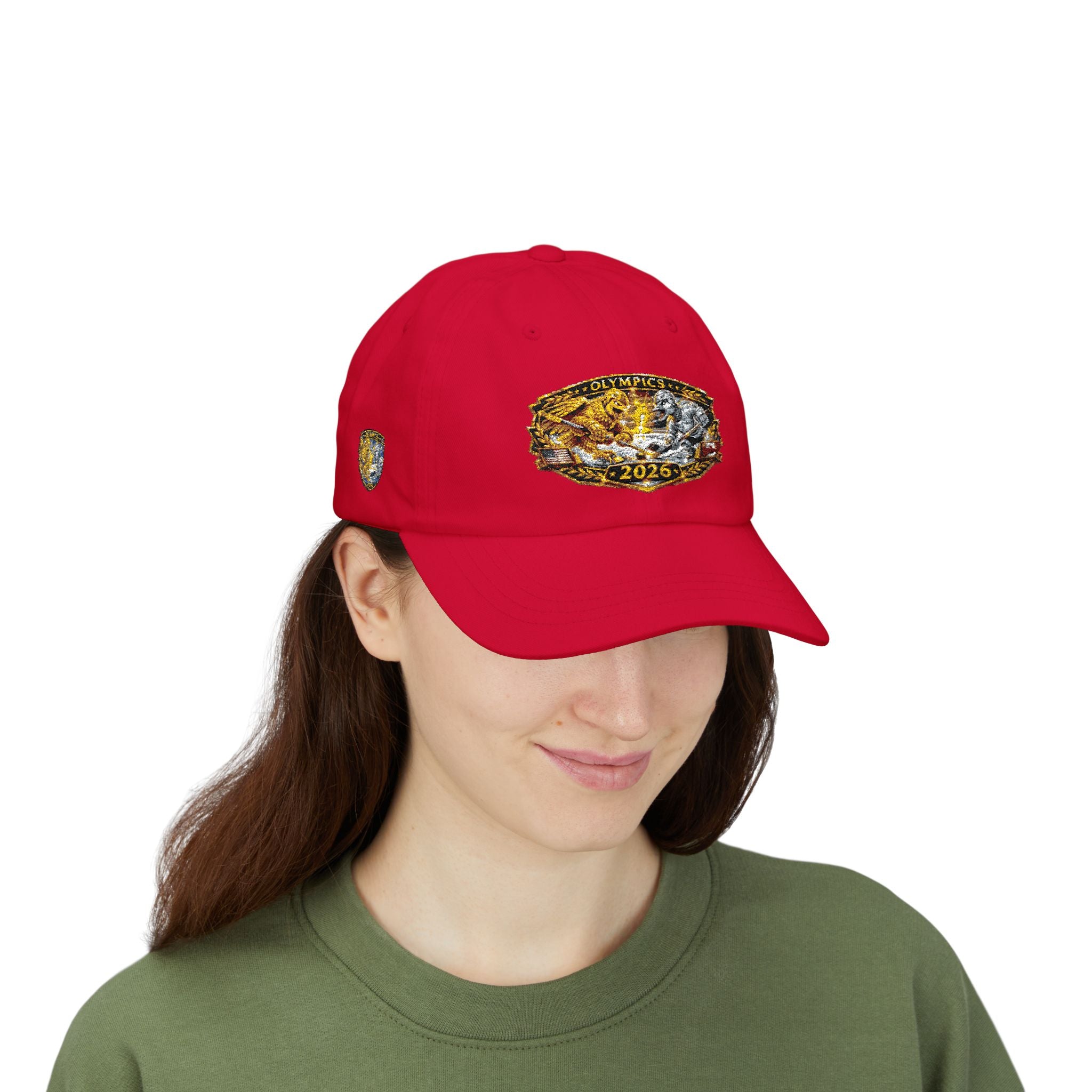 2026 Olympic Champion Dad Cap - Gold Medal Vintage Embroidered Baseball Hat